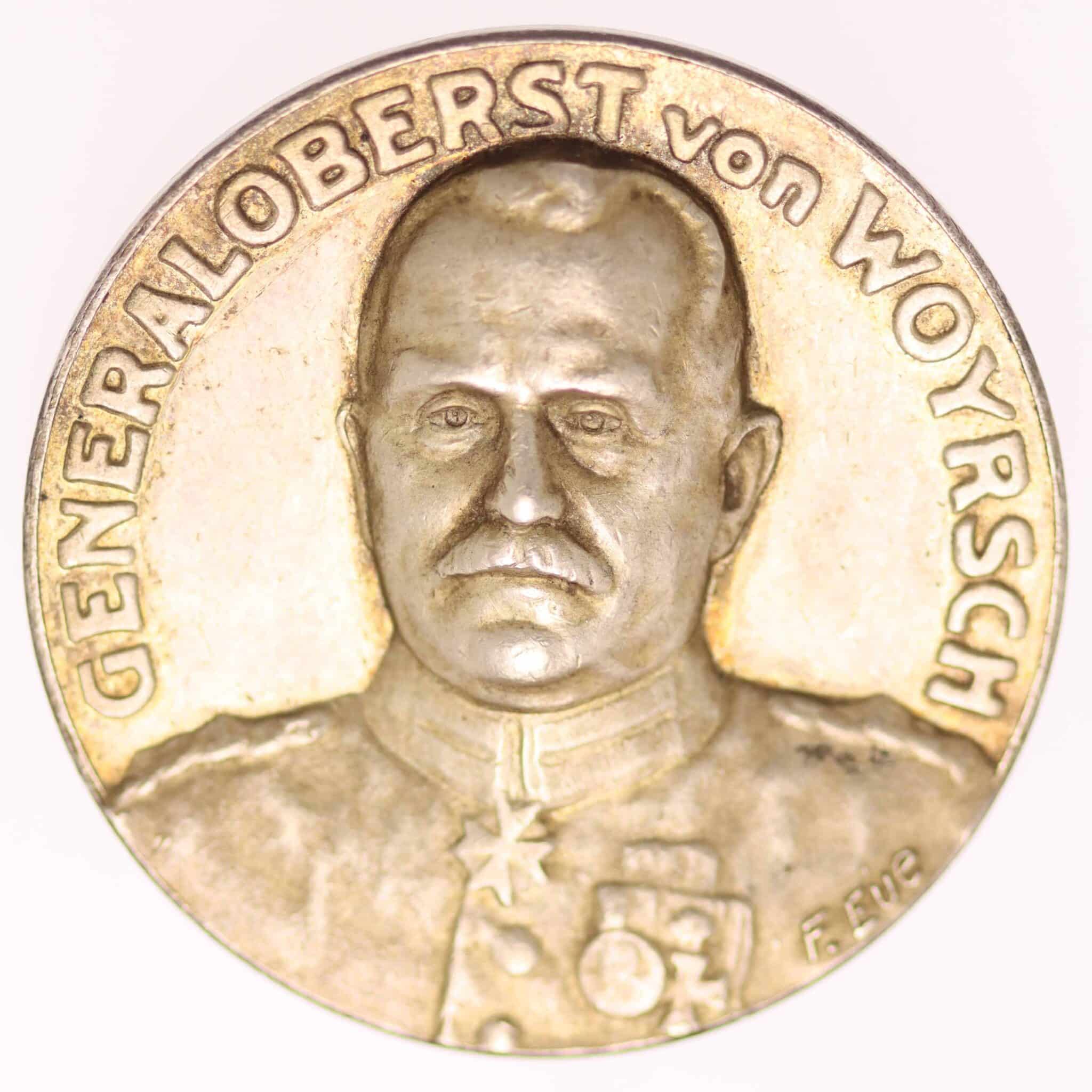 Remus von Woyrsch Silbermedaille 1915 deutsches-kaiserreich-ab-1871-deutsche-silbermuenzen - Remus von Woyrsch Silbermedaille 1915