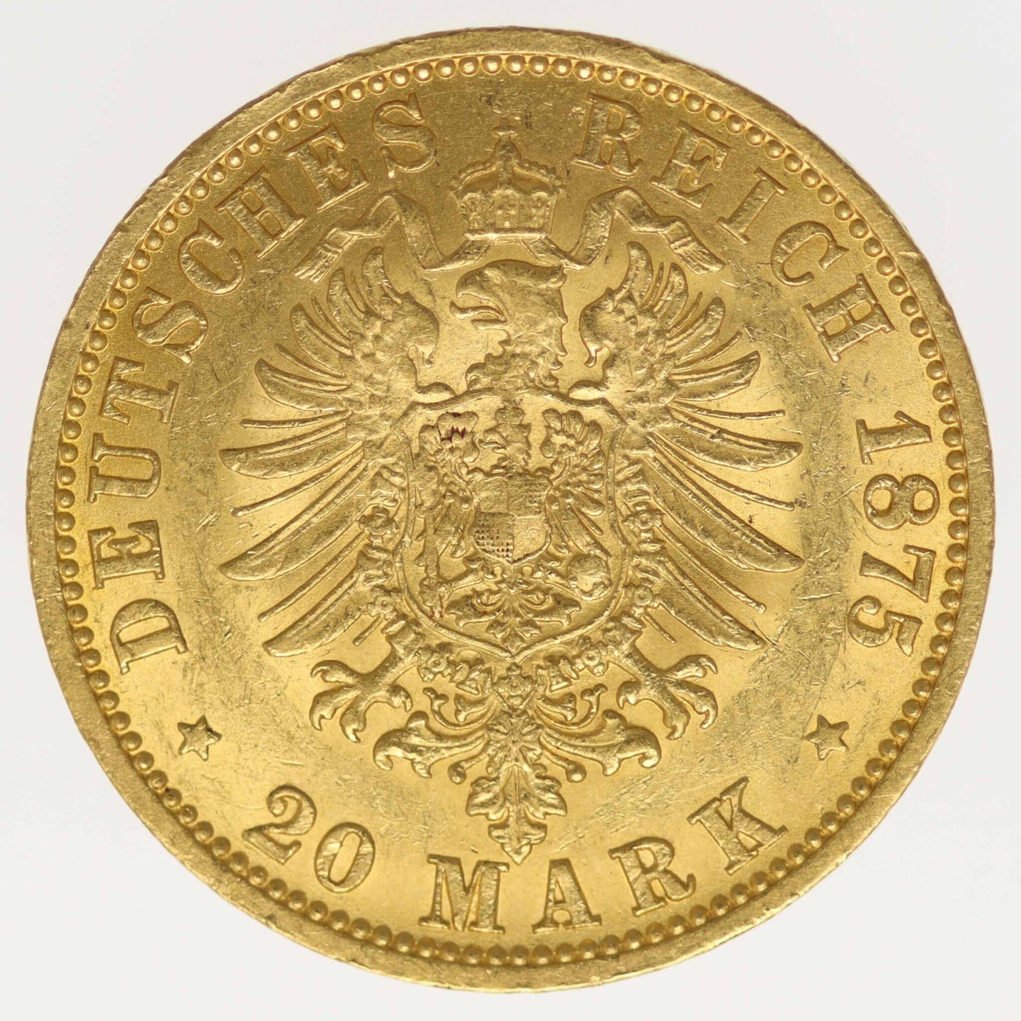 deutsches-kaiserreich-ab-1871 - Hamburg Stadtwappen 20 Mark 1875