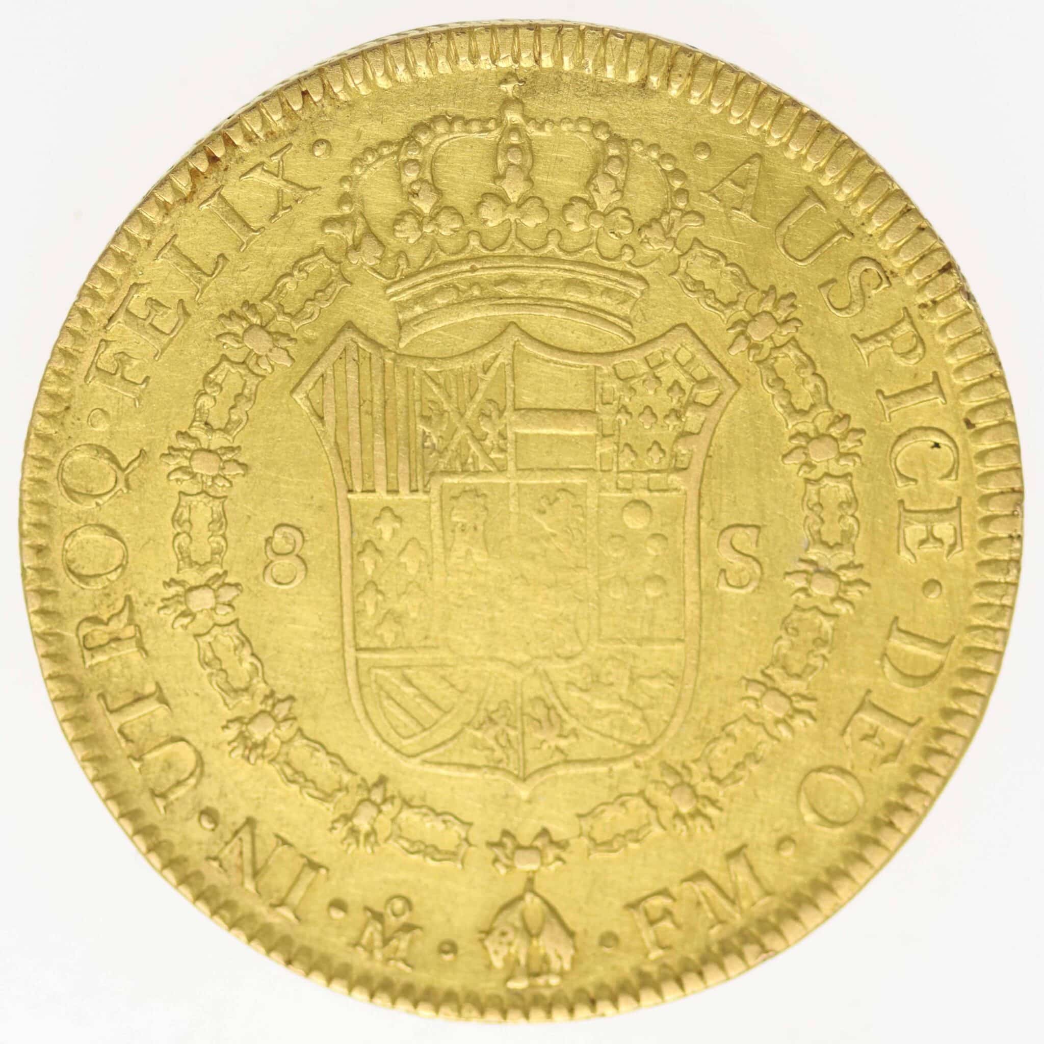 Mexiko Carol IV. 8 Escudos 1791 mexiko - Mexiko Carol IV. 8 Escudos 1791