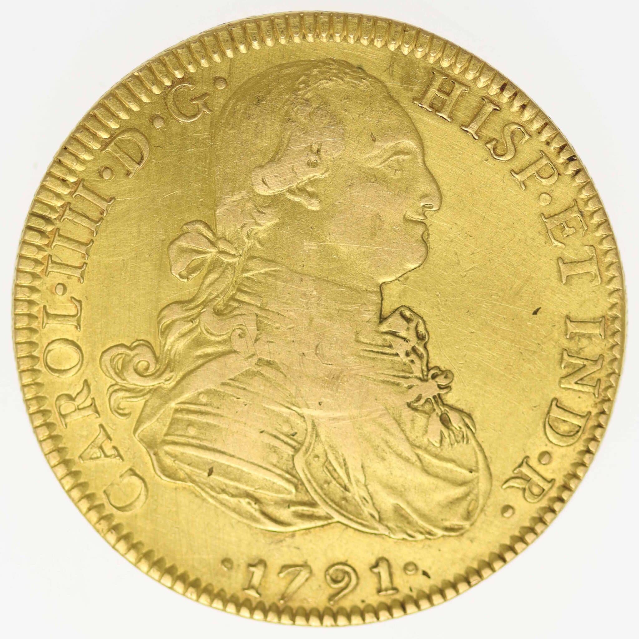 Mexiko Carol IV. 8 Escudos 1791 mexiko - Mexiko Carol IV. 8 Escudos 1791