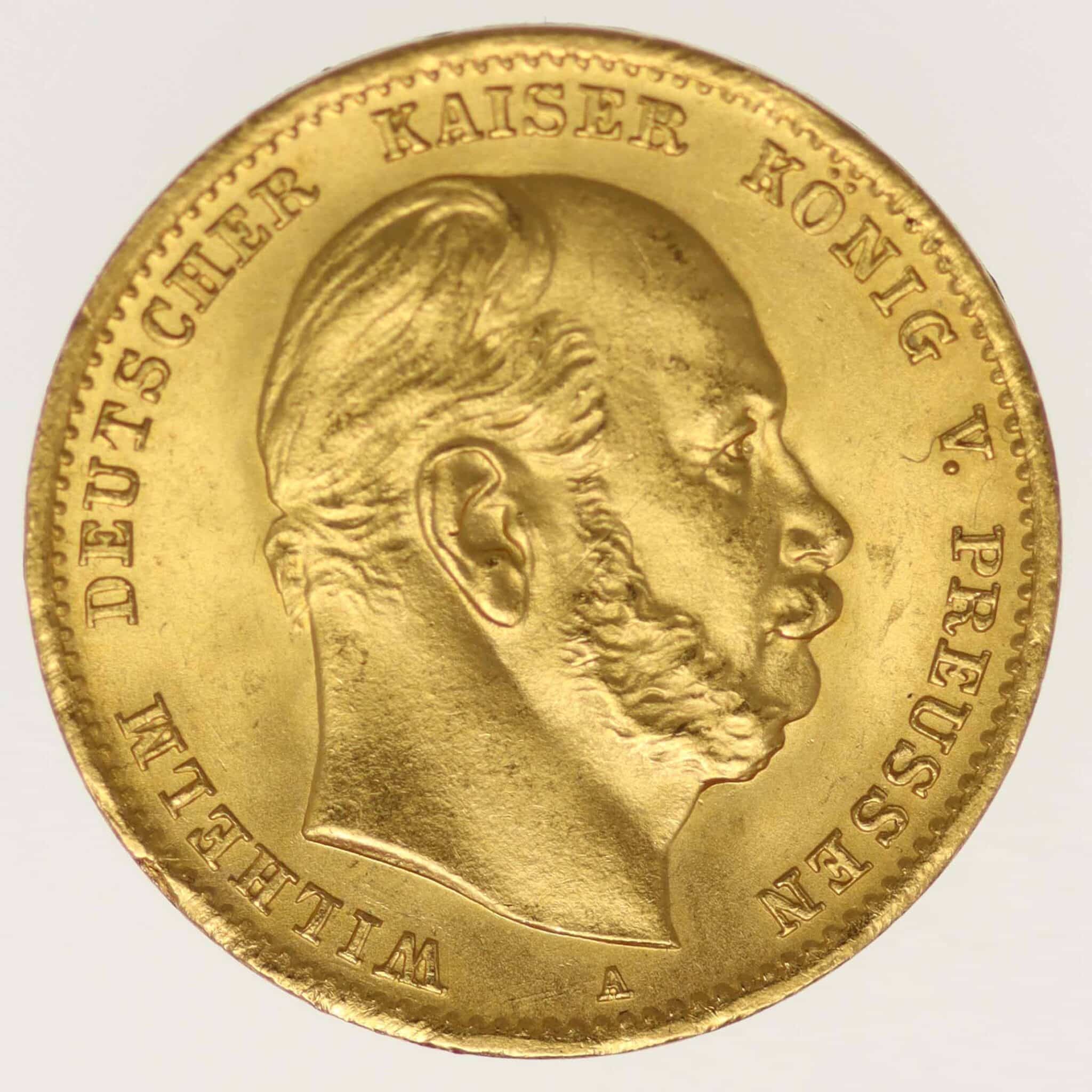 deutsches-kaiserreich-ab-1871 - Preussen Wilhelm I. 10 Mark 1873 A