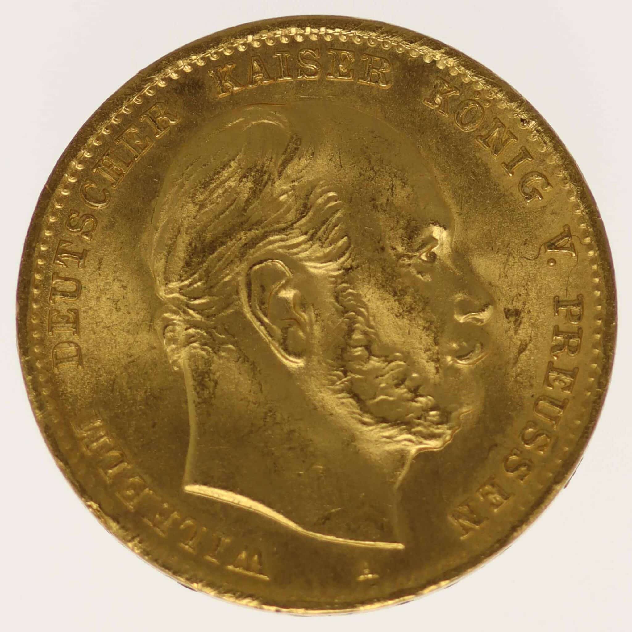 deutsches-kaiserreich-ab-1871 - Preussen Wilhelm I. 10 Mark 1873 A