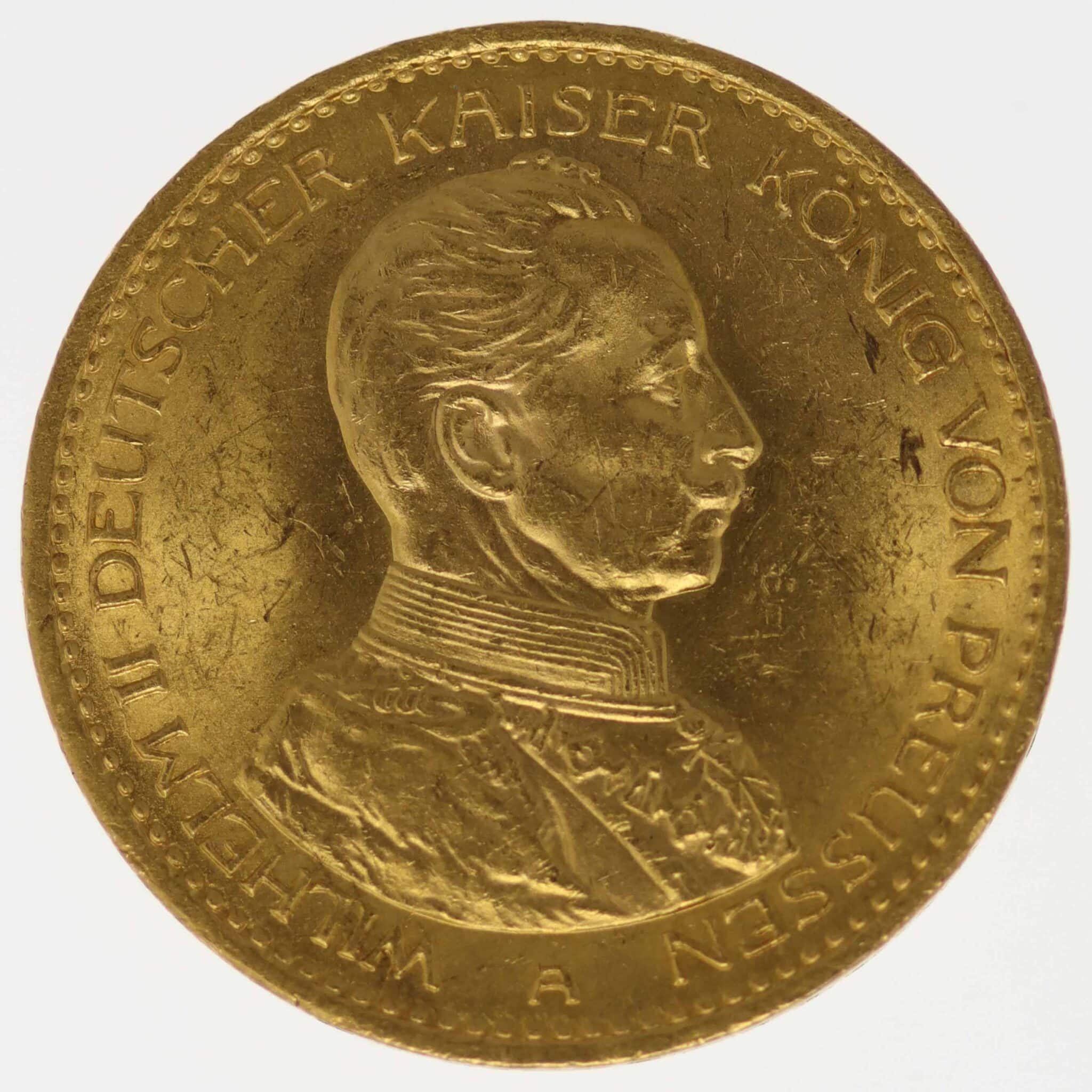 Preussen Wilhelm II. 20 Mark 1915 A deutsches-kaiserreich-ab-1871 - Preussen Wilhelm II. 20 Mark 1915 A