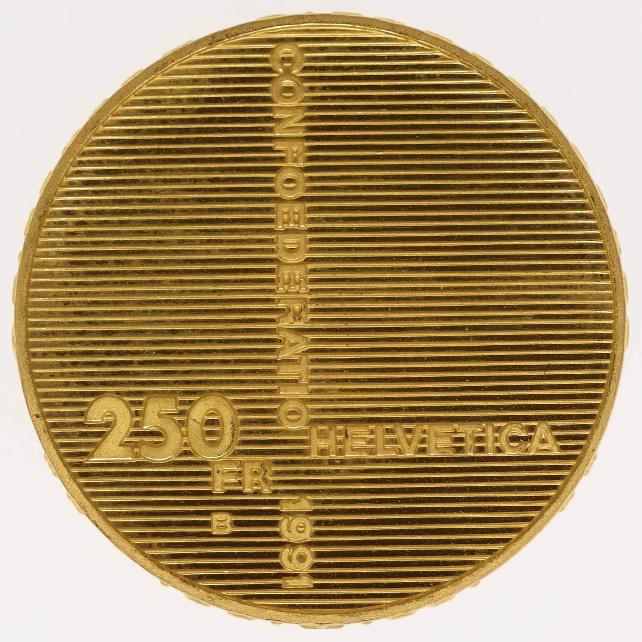 schweiz - Schweiz 250 Franken 1991 B