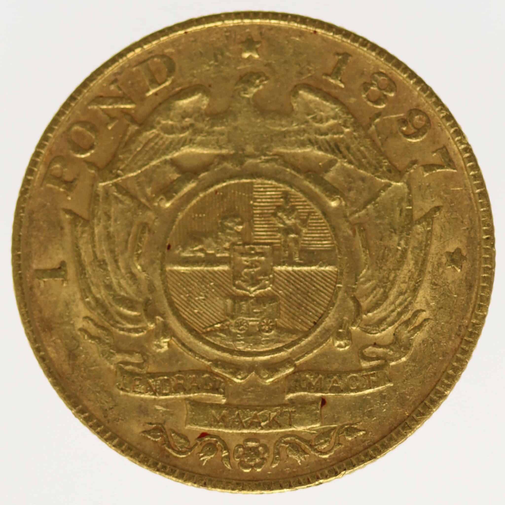 Südafrika 1 Pond 1897 suedafrika - Südafrika 1 Pond 1897