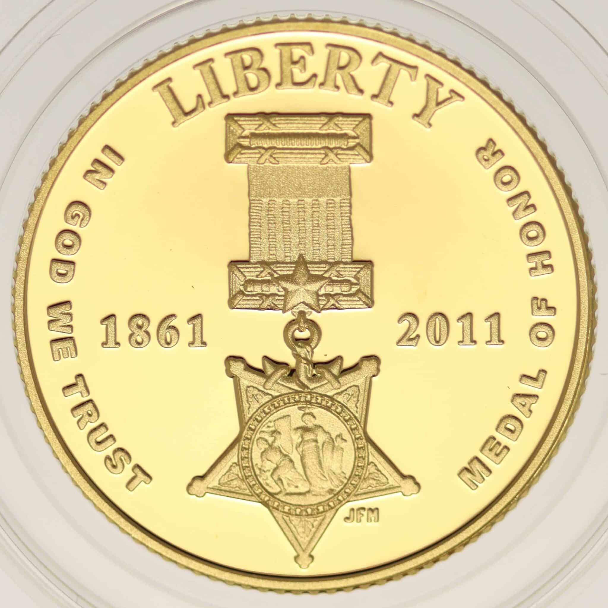 usa - USA 5 Dollars 2011 Medal of Honor