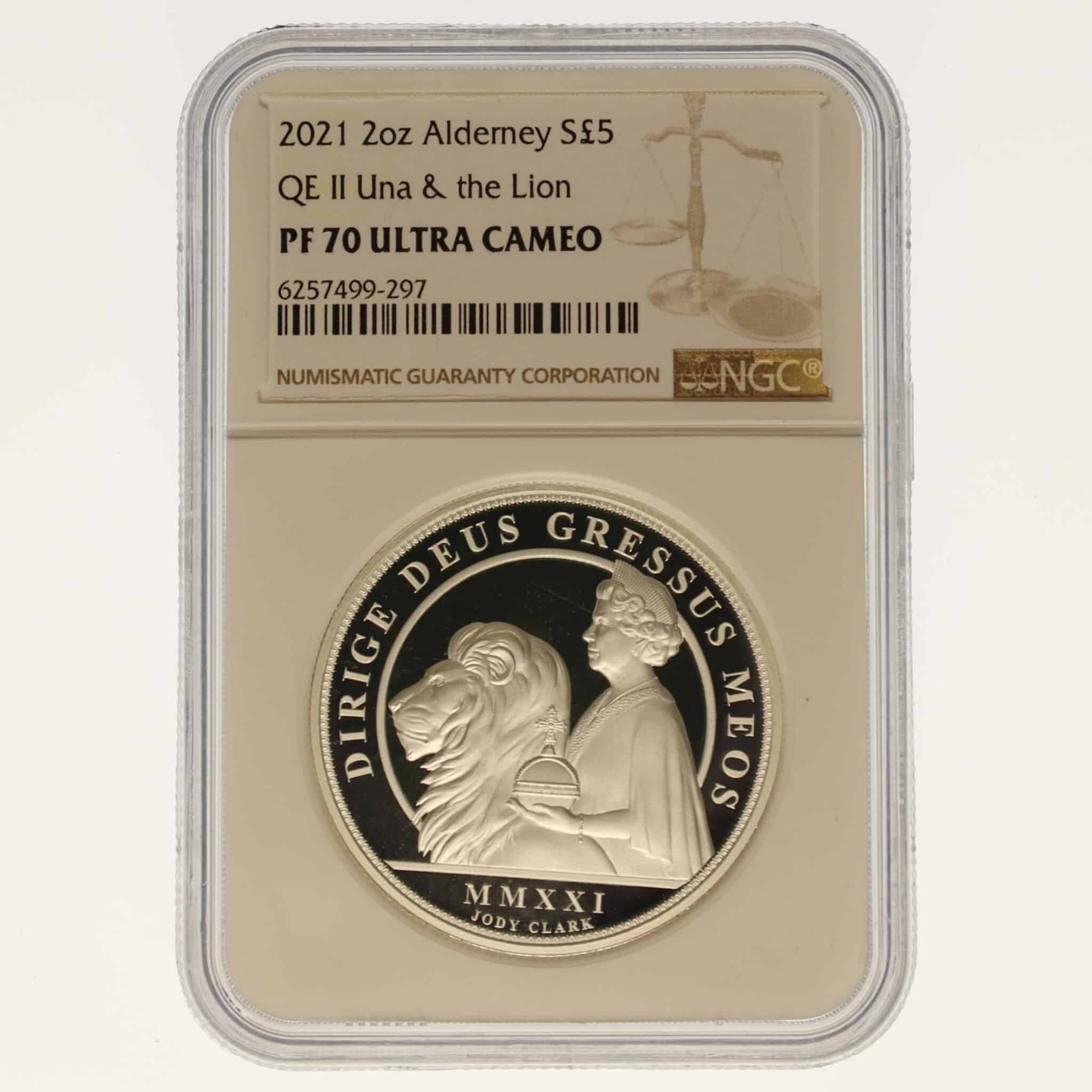 alderney - Alderney Elisabeth II. 5 Pounds 2021 2 OZ