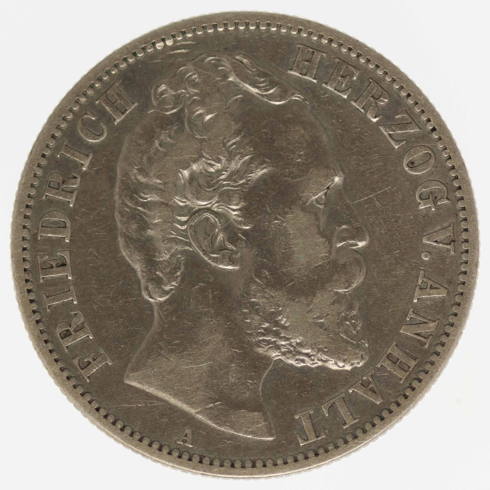 deutsches-kaiserreich-ab-1871-deutsche-silbermuenzen - Anhalt Friedrich I. 2 Mark 1876