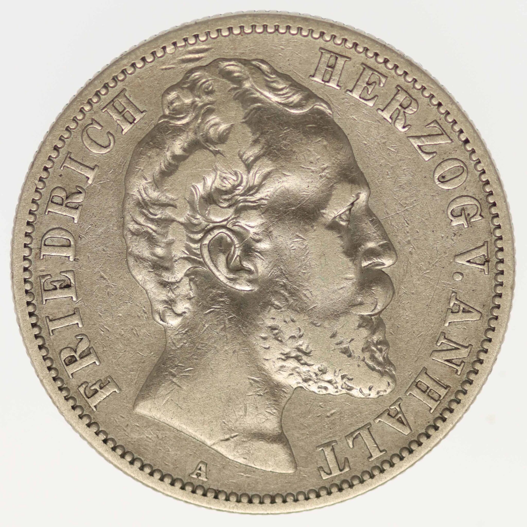 deutsches-kaiserreich-ab-1871-deutsche-silbermuenzen - Anhalt Friedrich I. 2 Mark 1876