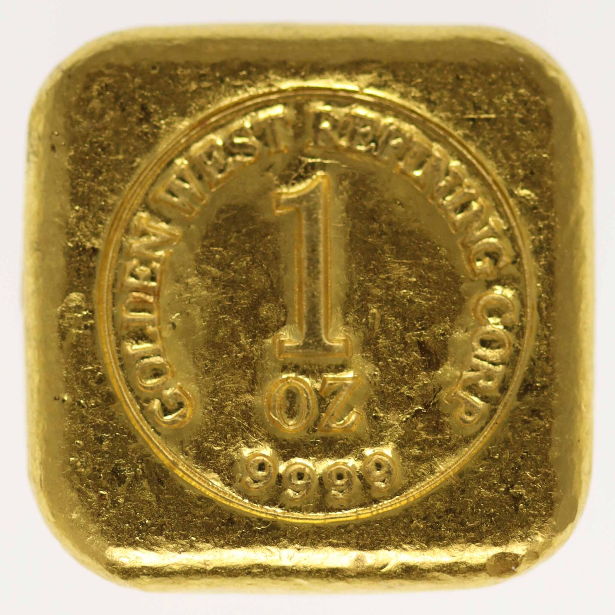 Goldbarren 1 OZ Golden West Refining Corporation goldbarren - Goldbarren 1 OZ Golden West Refining Corporation