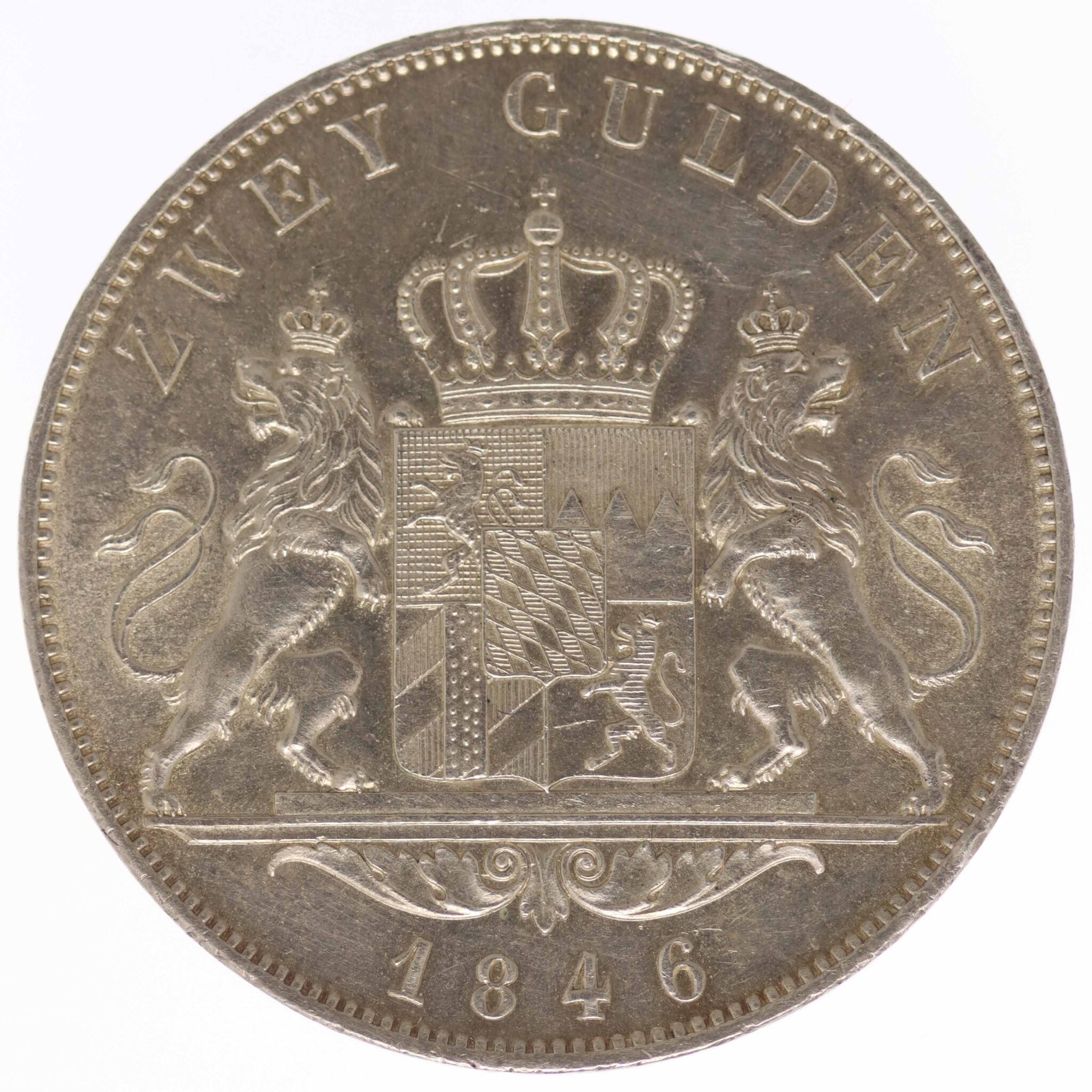 Bayern Ludwig I. Doppelgulden 1846 altdeutschland-deutsche-silbermuenzen - Bayern Ludwig I. Doppelgulden 1846