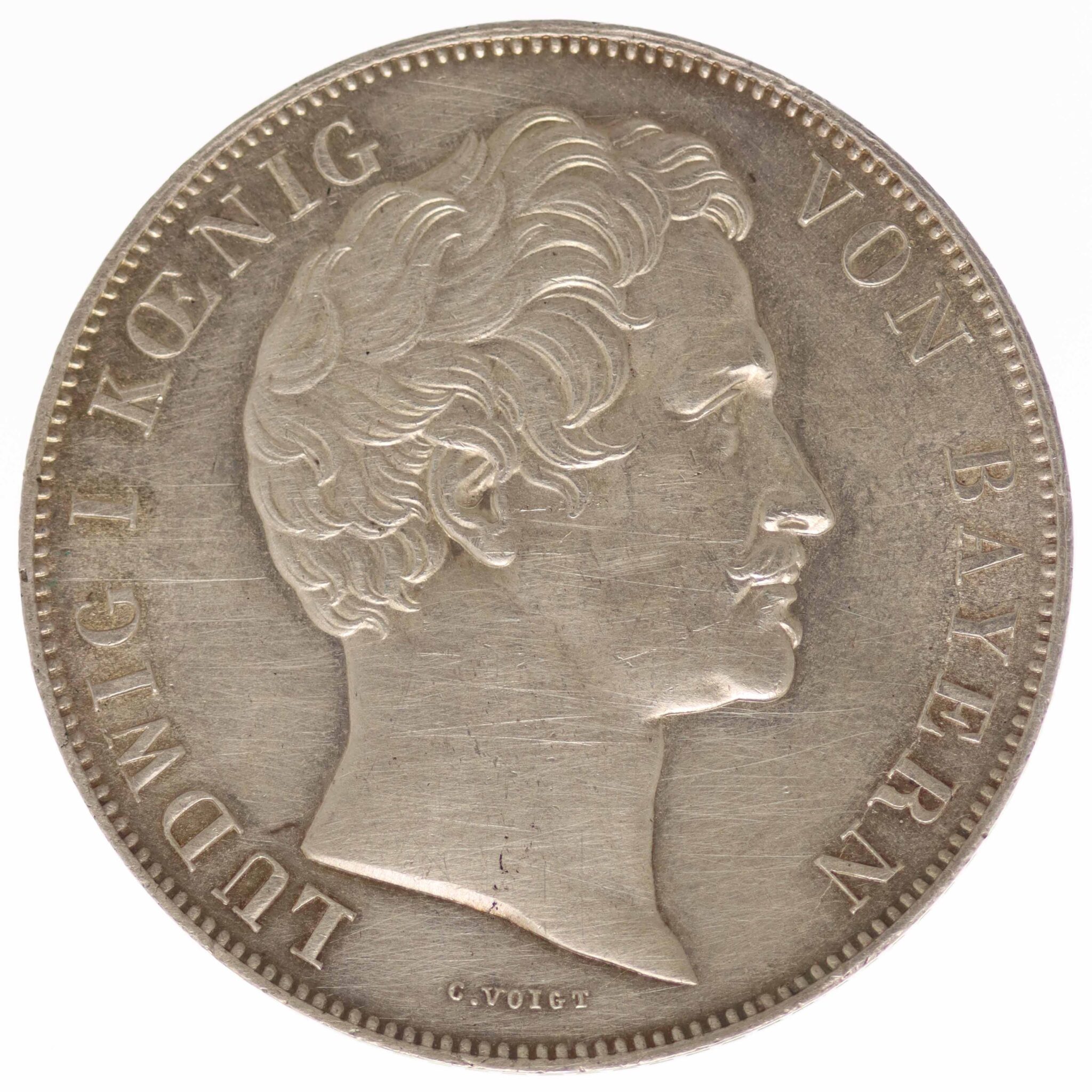 altdeutschland-deutsche-silbermuenzen - Bayern Ludwig I. Doppelgulden 1846