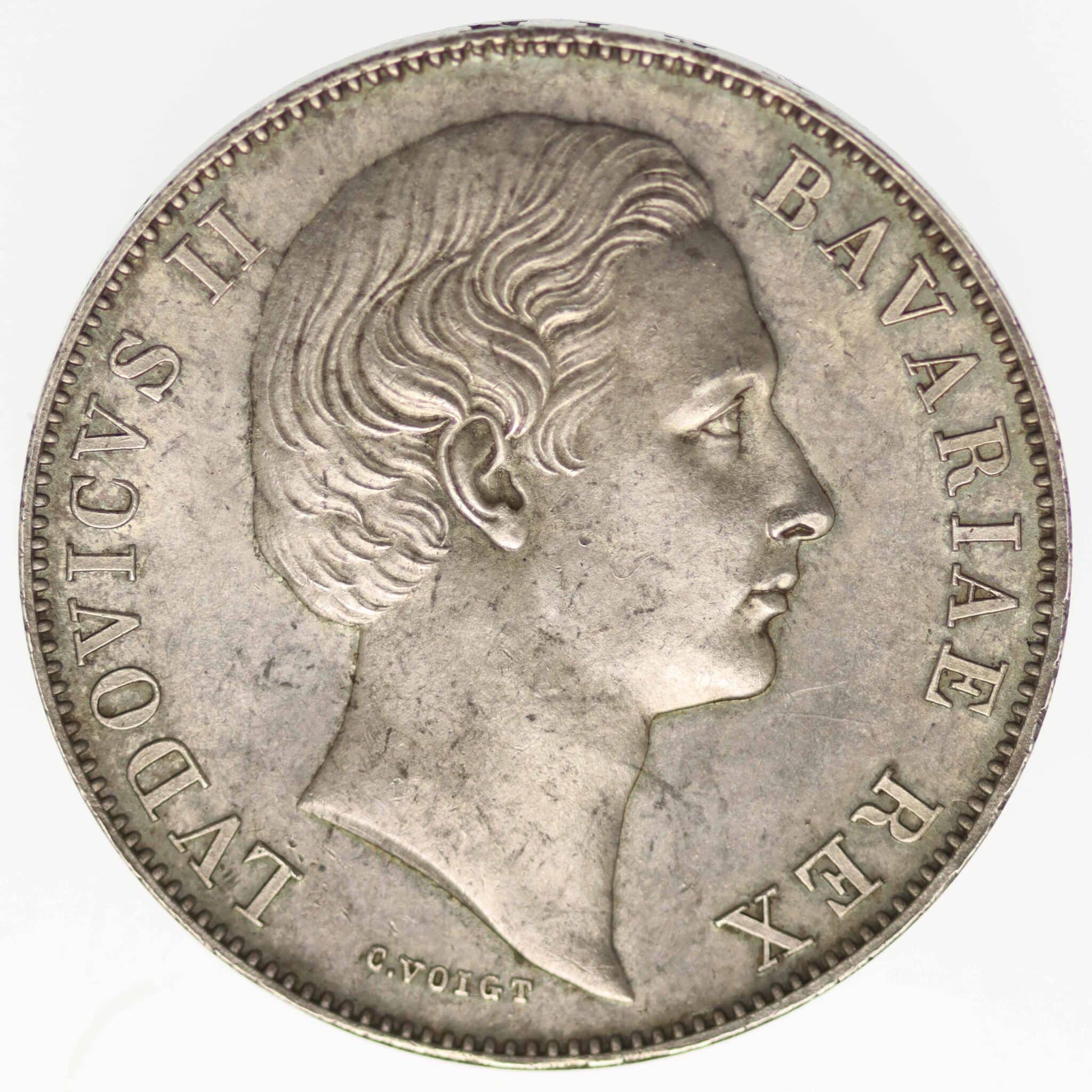 altdeutschland-deutsche-silbermuenzen - Bayern Ludwig II. Vereinstaler 1871