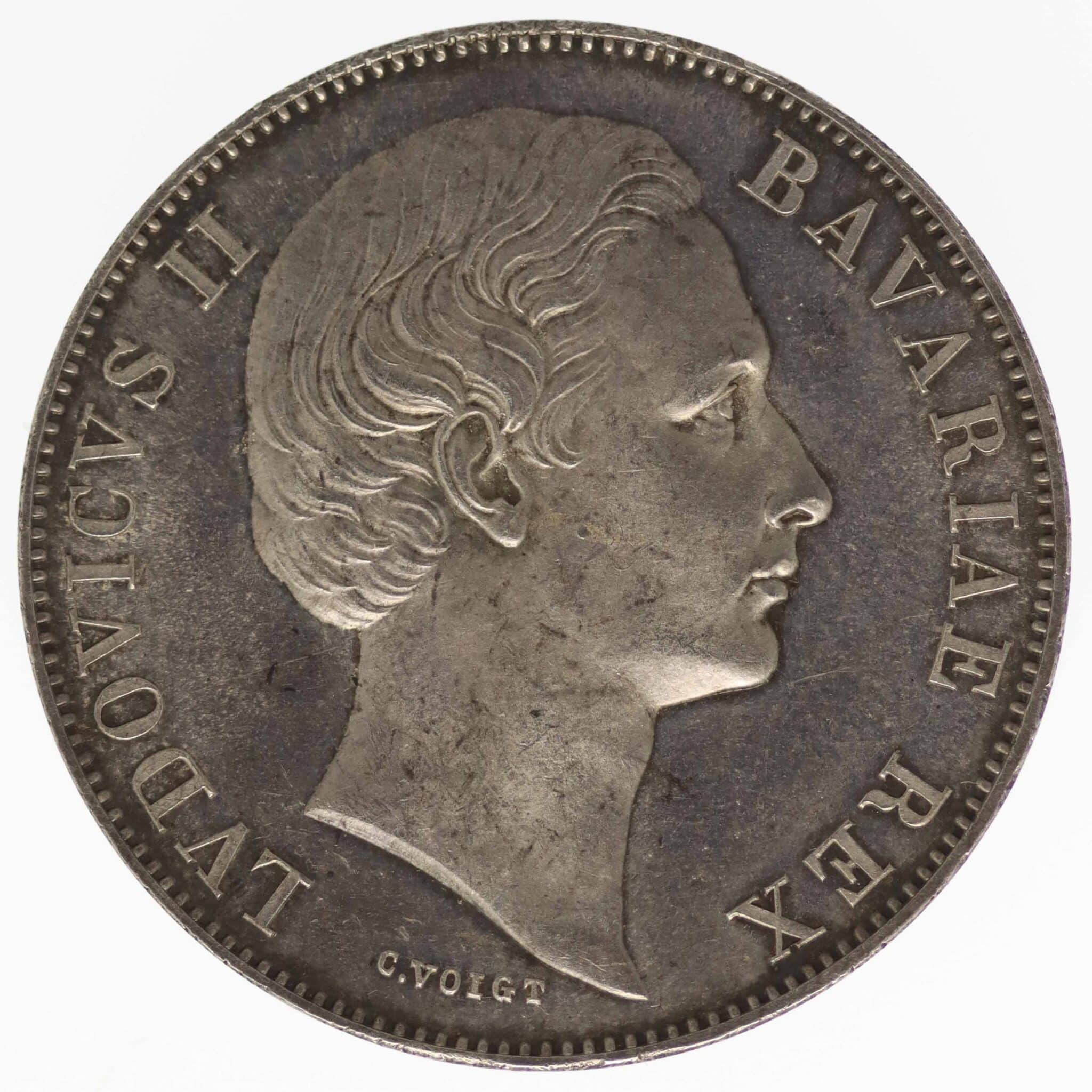 altdeutschland-deutsche-silbermuenzen - Bayern Ludwig II. Vereinstaler 1871