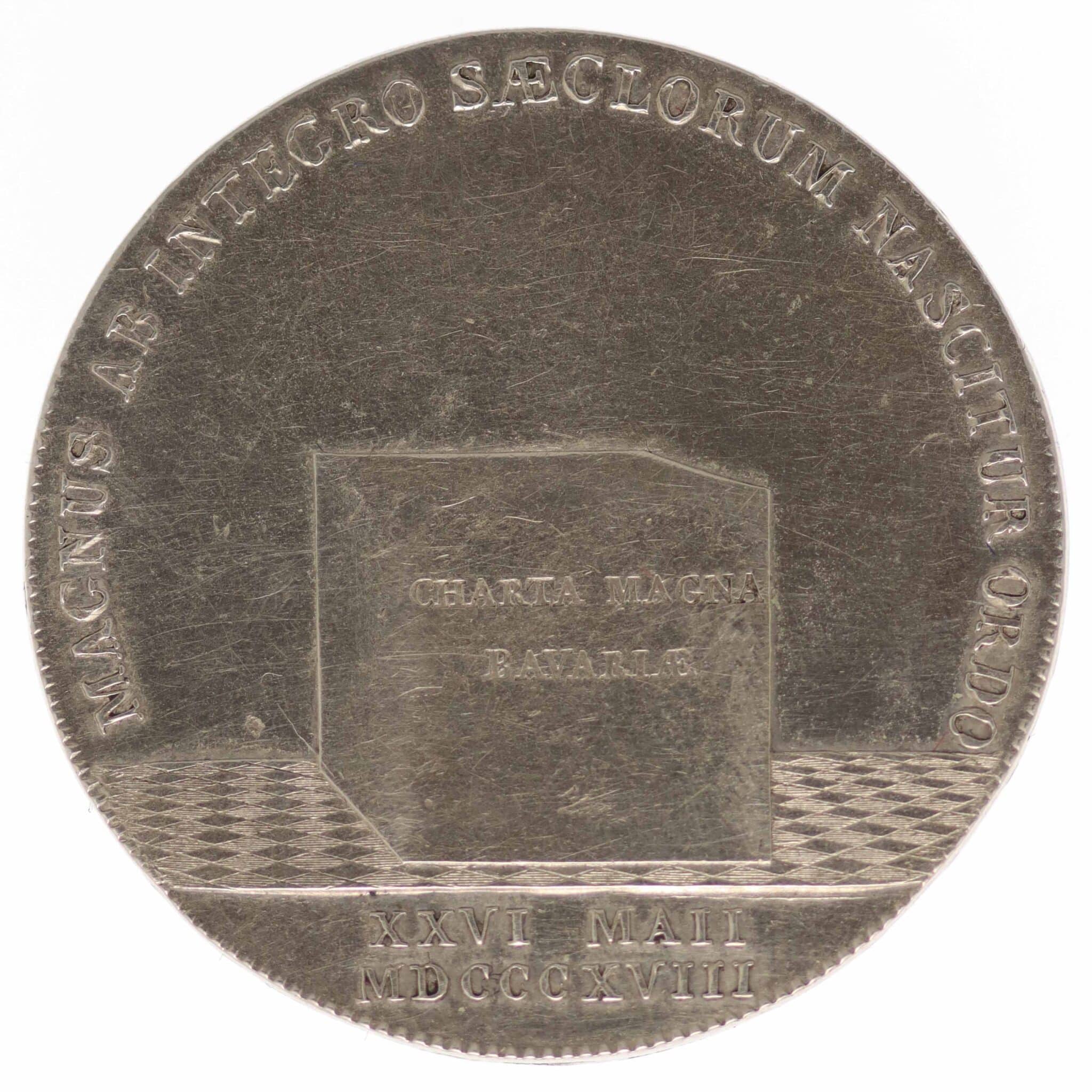 altdeutschland-deutsche-silbermuenzen - Bayern Maximilian I. Joseph Taler 1818