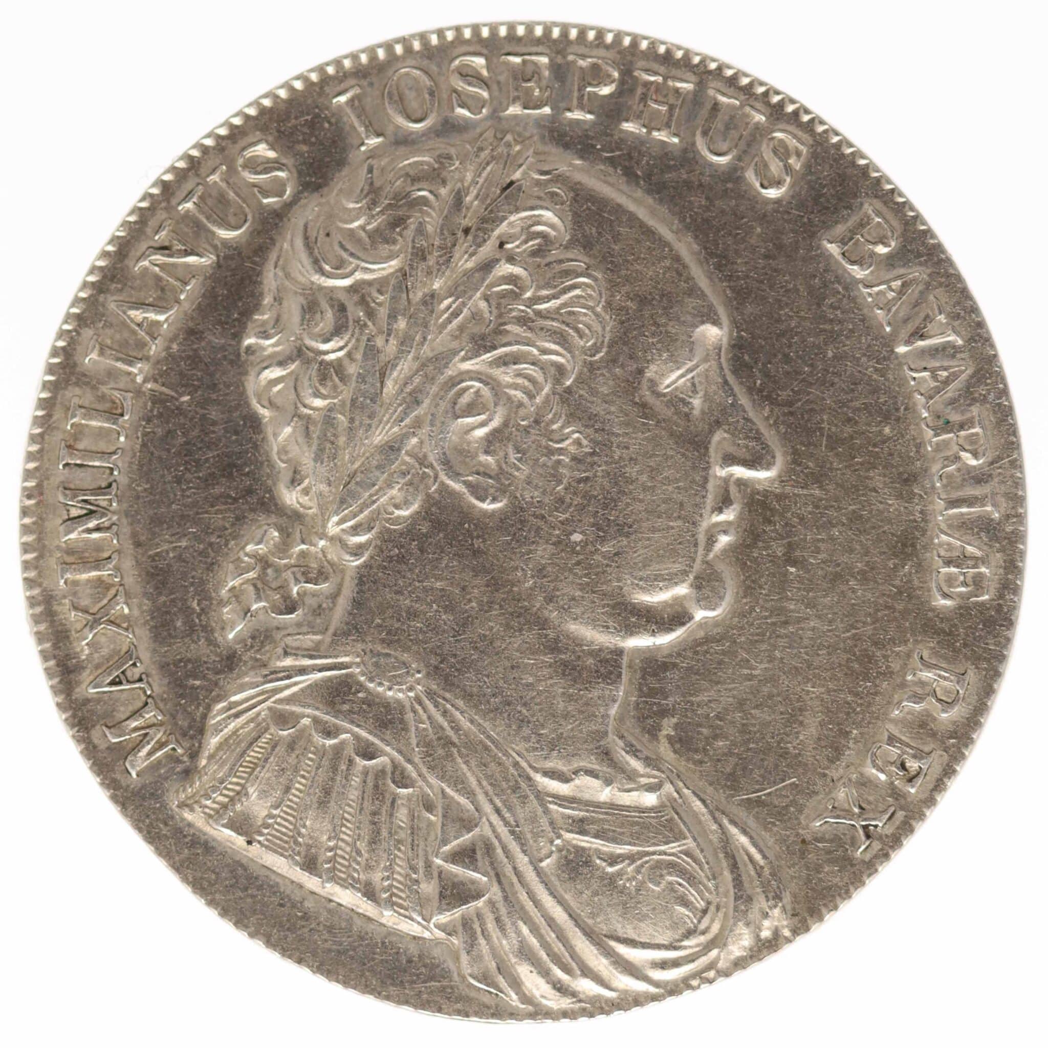 altdeutschland-deutsche-silbermuenzen - Bayern Maximilian I. Joseph Taler 1818