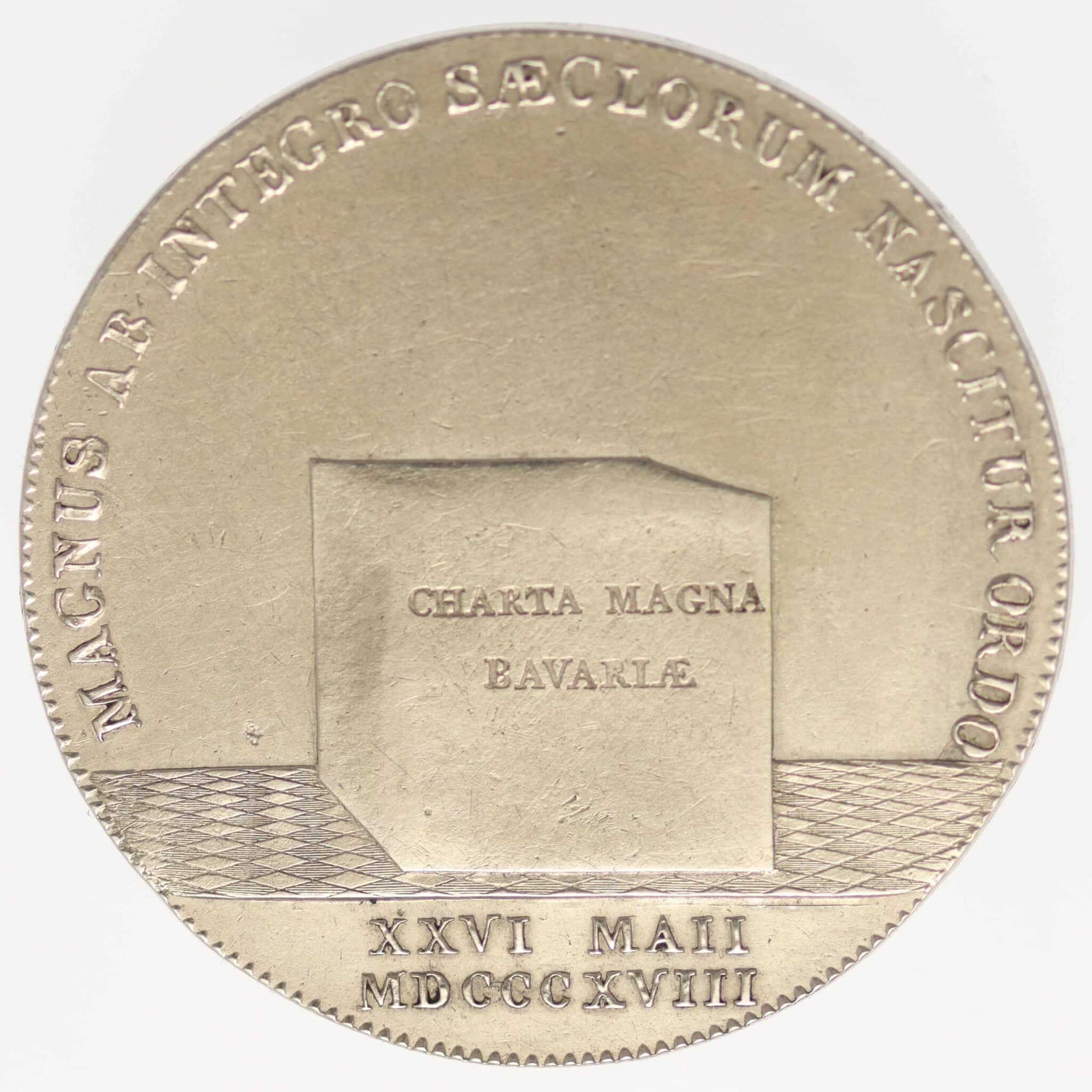 altdeutschland-deutsche-silbermuenzen - Bayern Maximilian I. Joseph Taler 1818