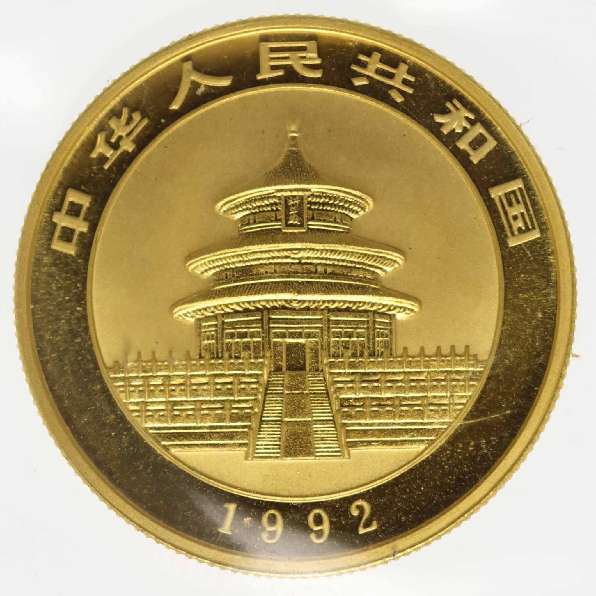 china - China Panda 1/2 Unze 1992