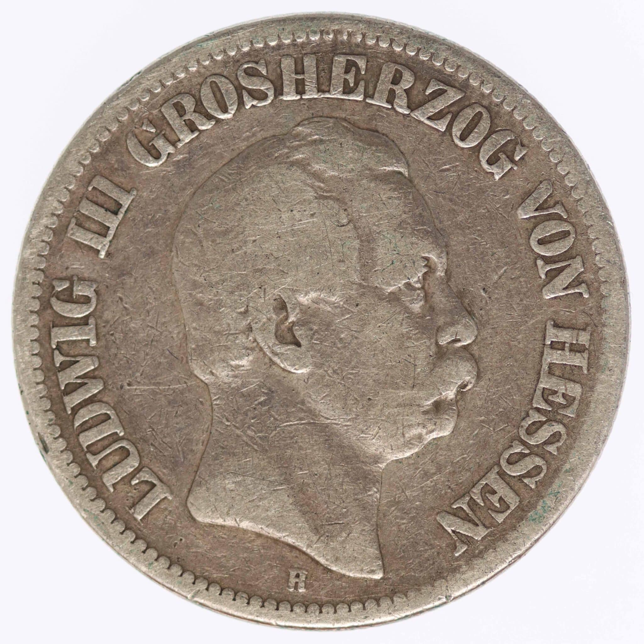 deutsches-kaiserreich-ab-1871-deutsche-silbermuenzen - Hessen Ludwig III. 2 Mark 1877