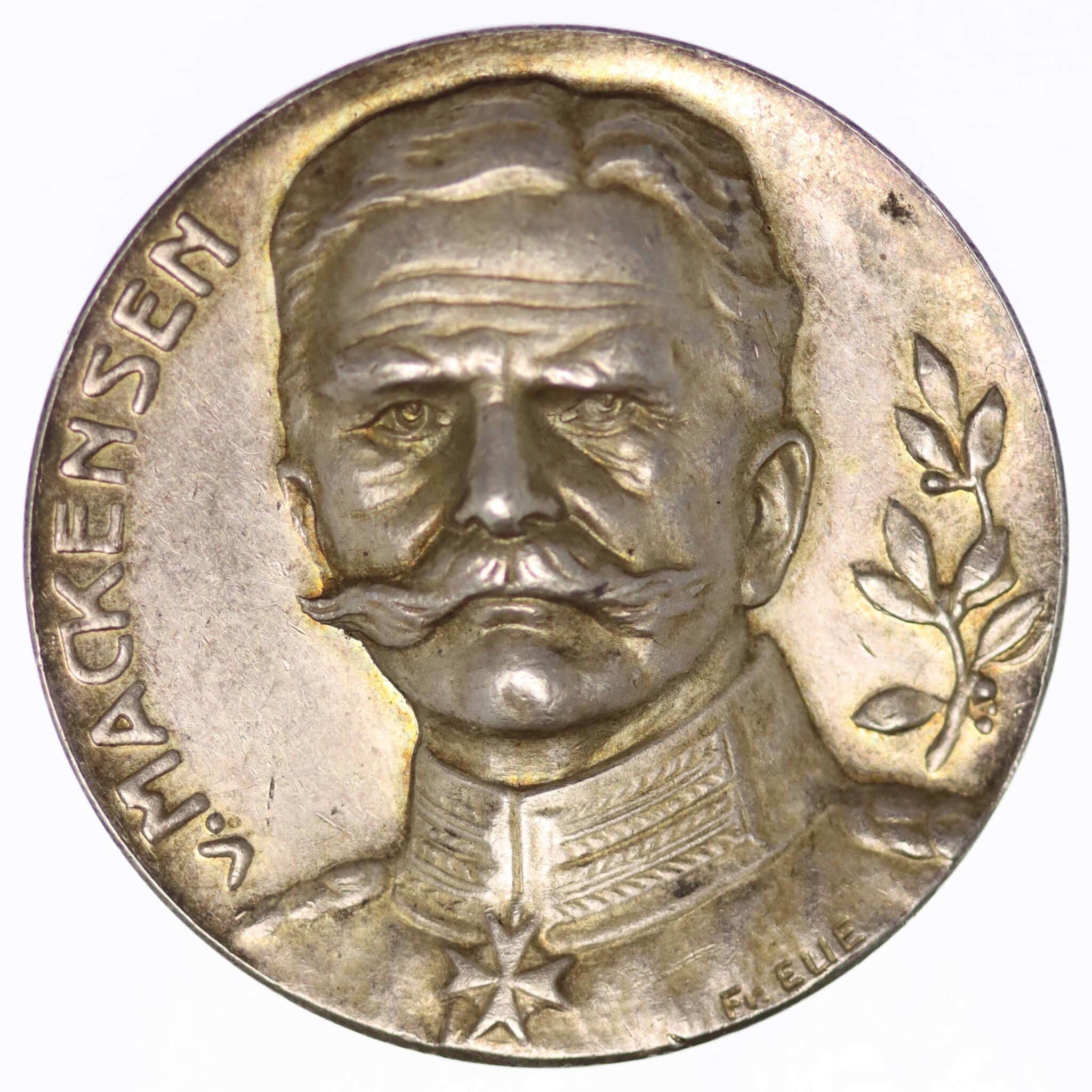 deutsches-kaiserreich-ab-1871-deutsche-silbermuenzen - Erster Weltkrieg August von Mackensen Silbermedaille 1915