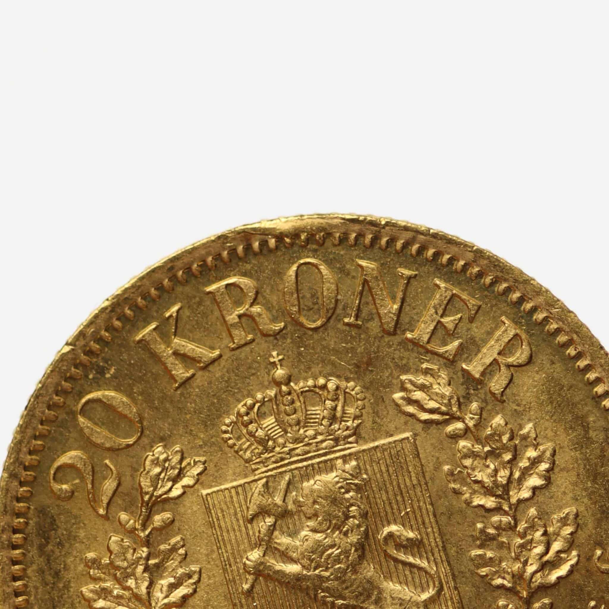 norwegen - Norwegen Oskar II. 20 Kronen 1902