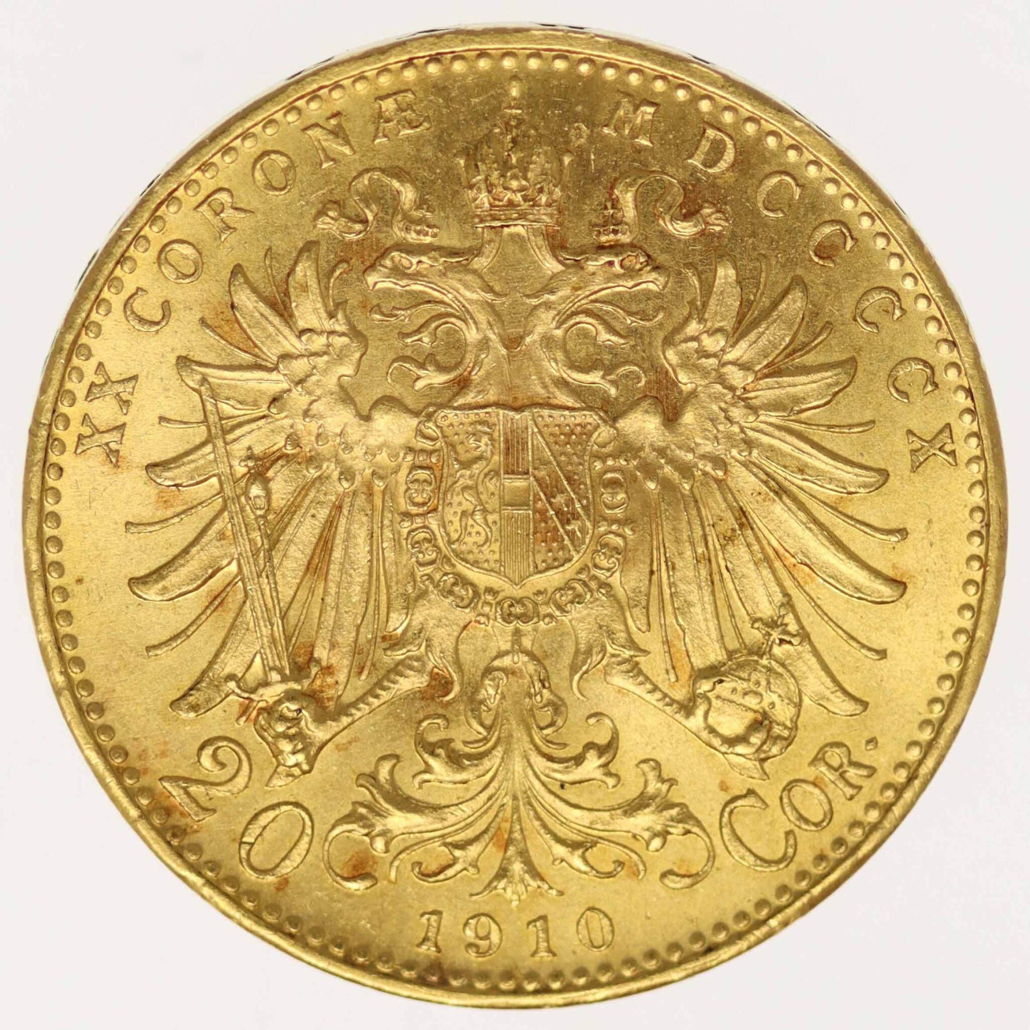 oesterreich - Österreich Kaiserreich Franz Joseph I. 20 Kronen 1910