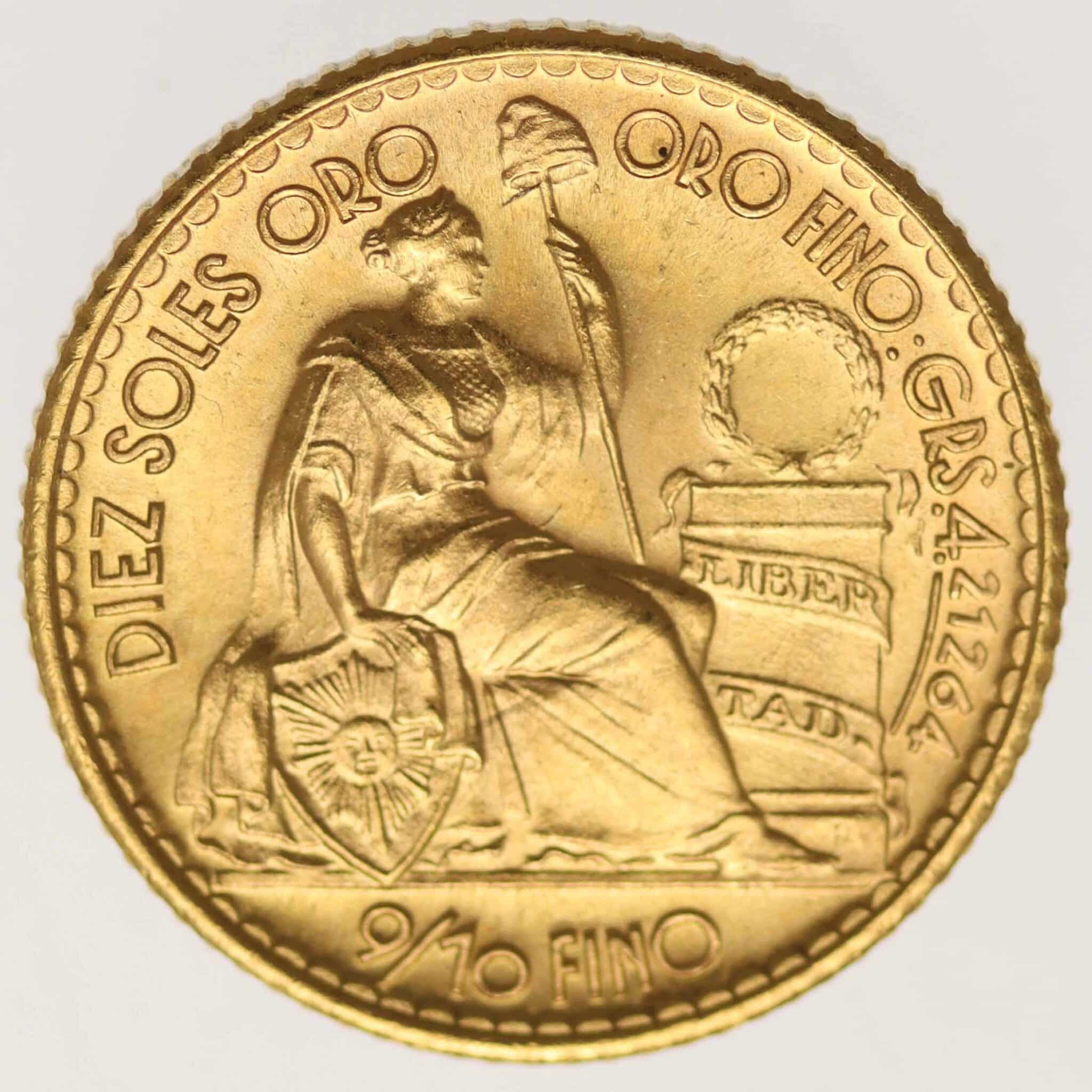 peru - Peru 10 Soles 1965