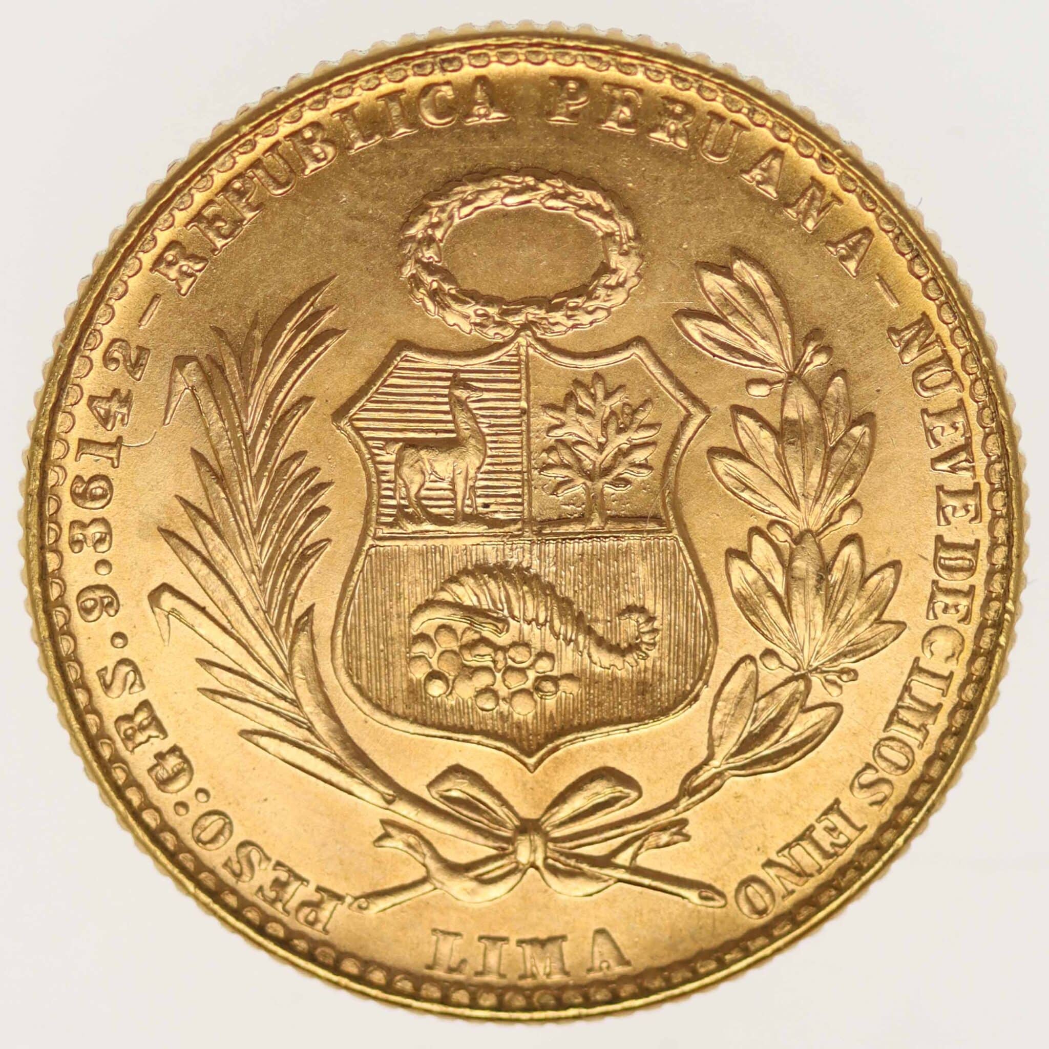 peru - Peru 20 Soles 1965