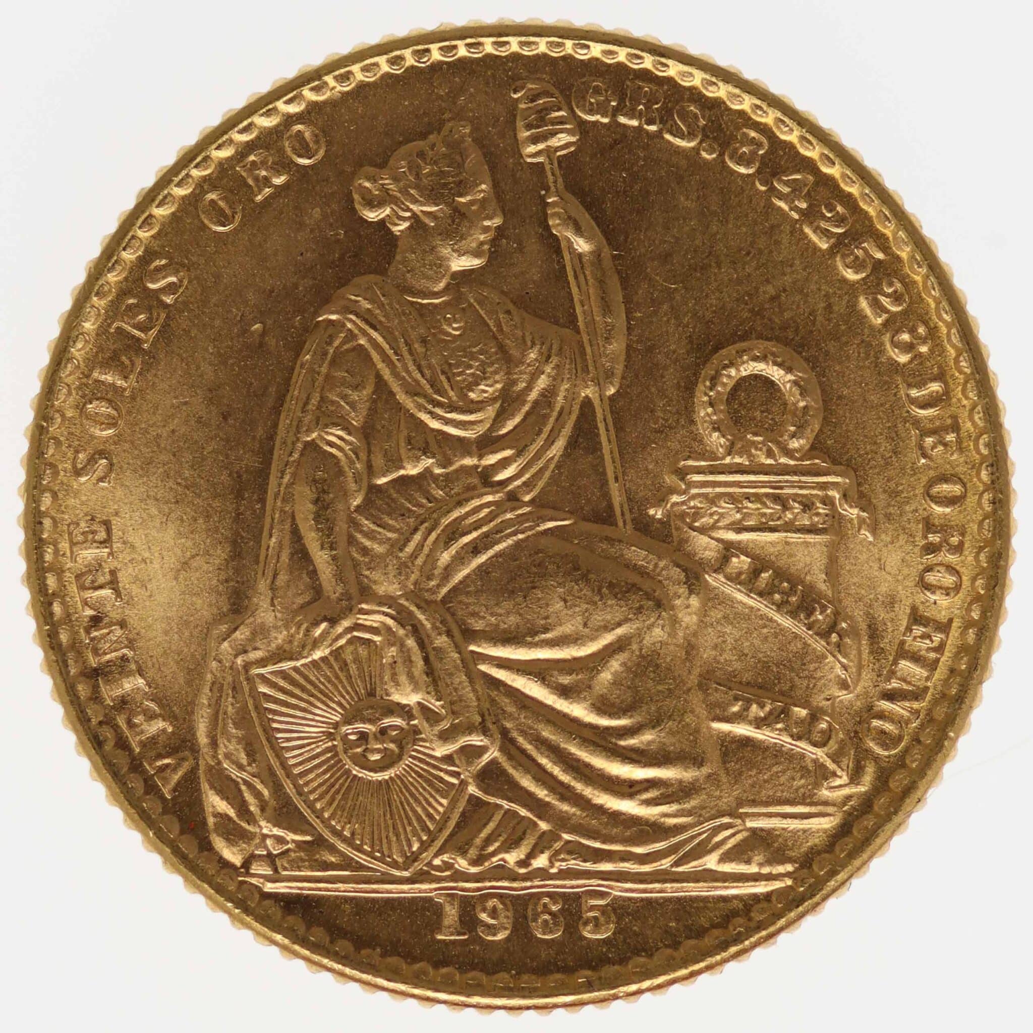 peru - Peru 20 Soles 1965