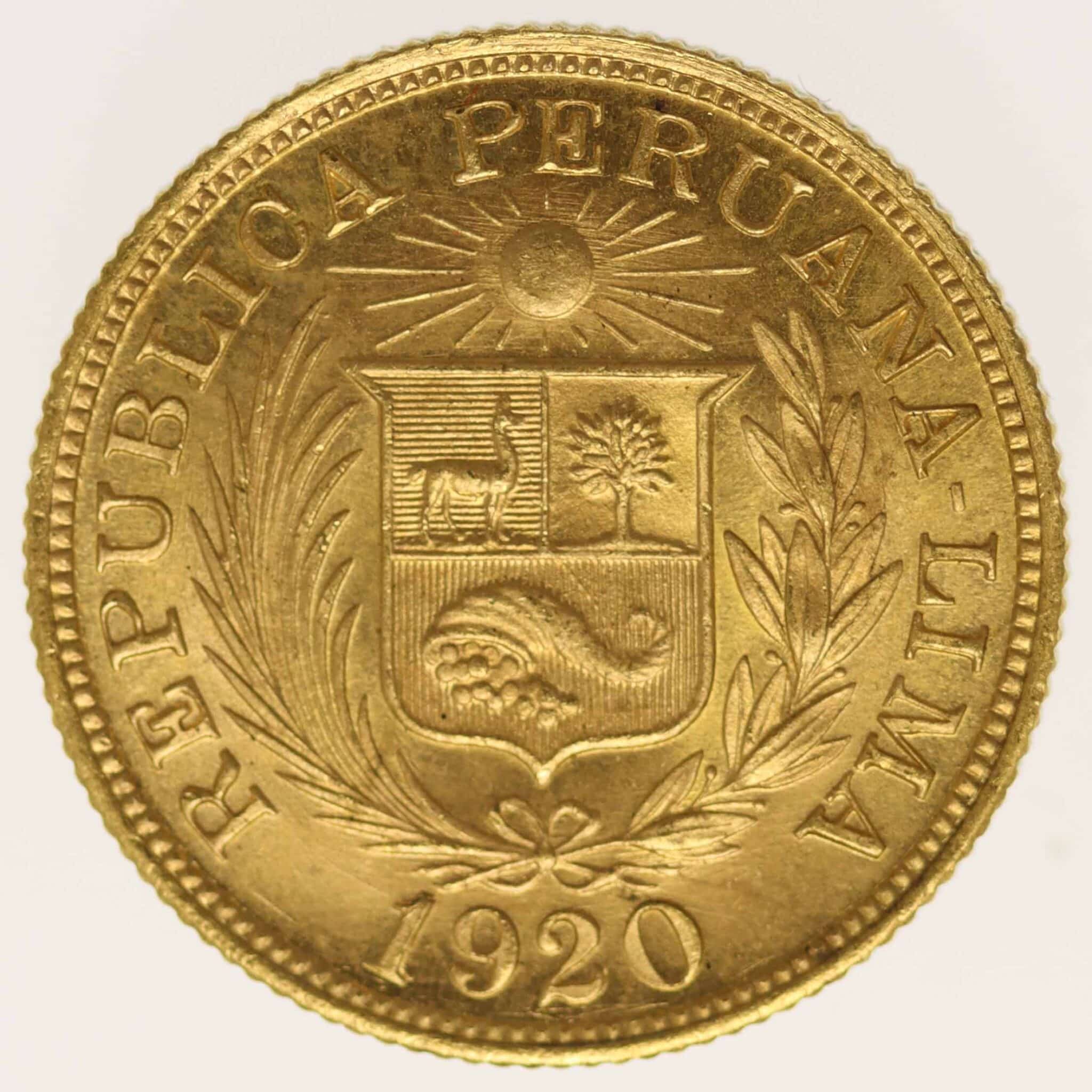 peru - Peru Libra 1920
