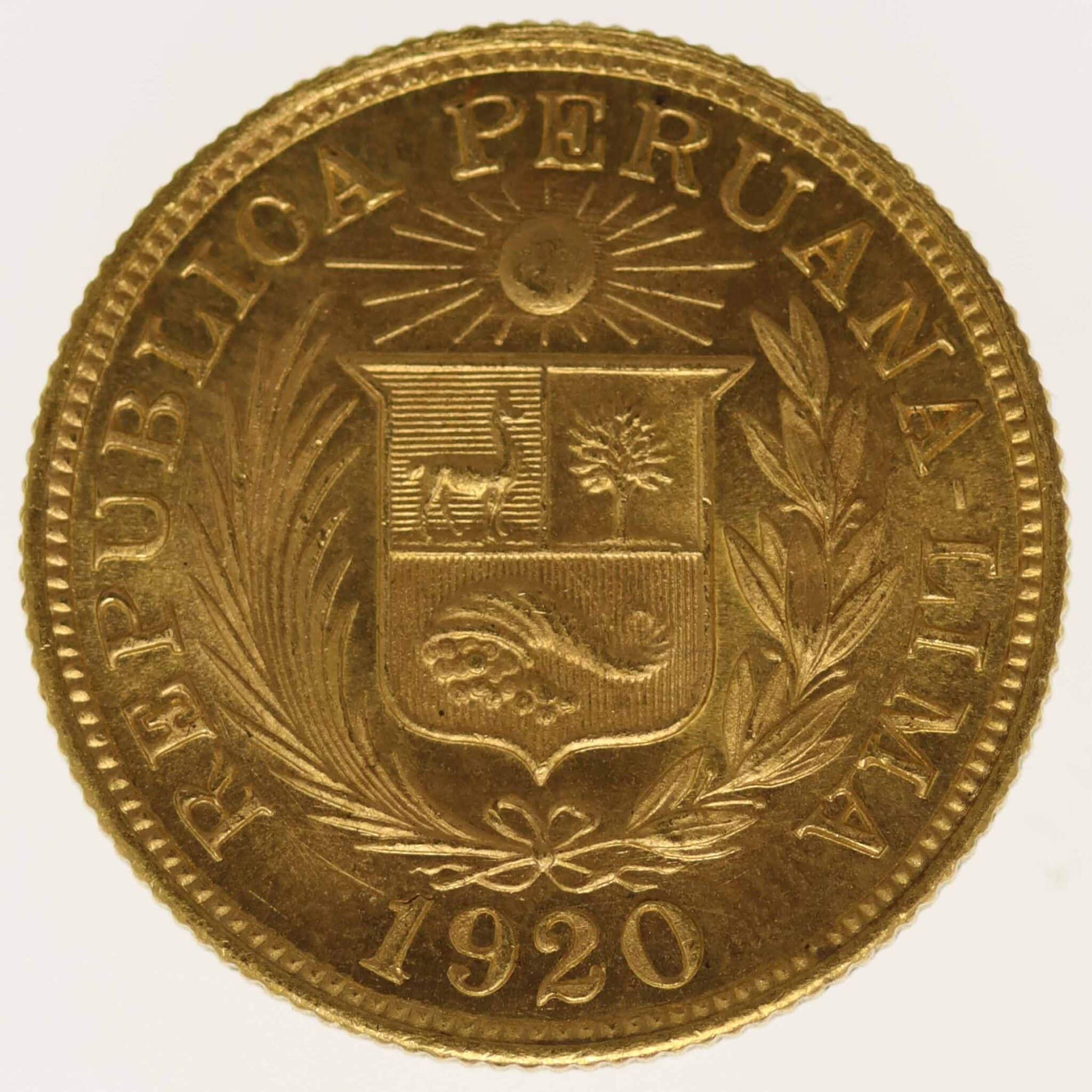 peru - Peru Libra 1920
