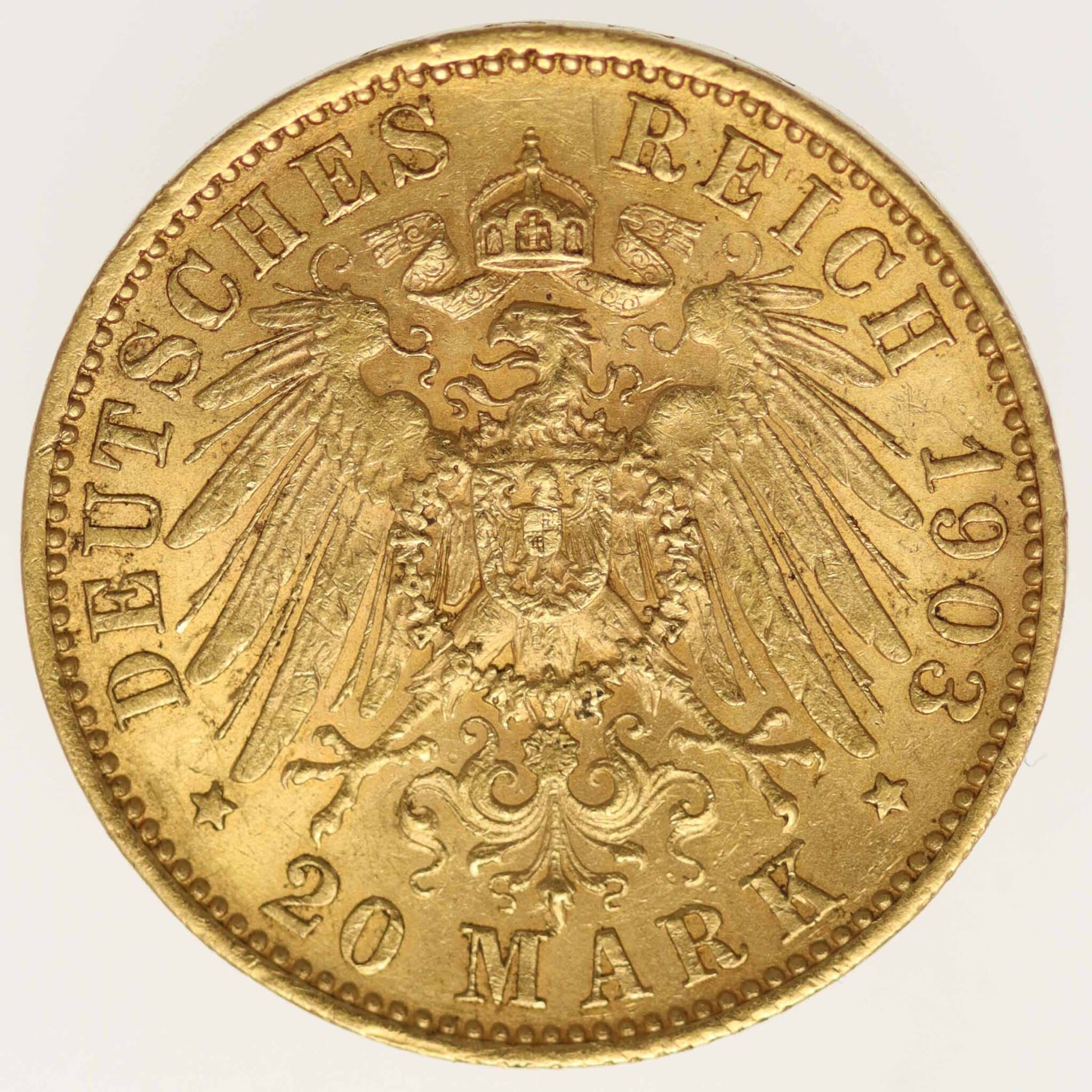 deutsches-kaiserreich-ab-1871 - Sachsen Georg 20 Mark 1903