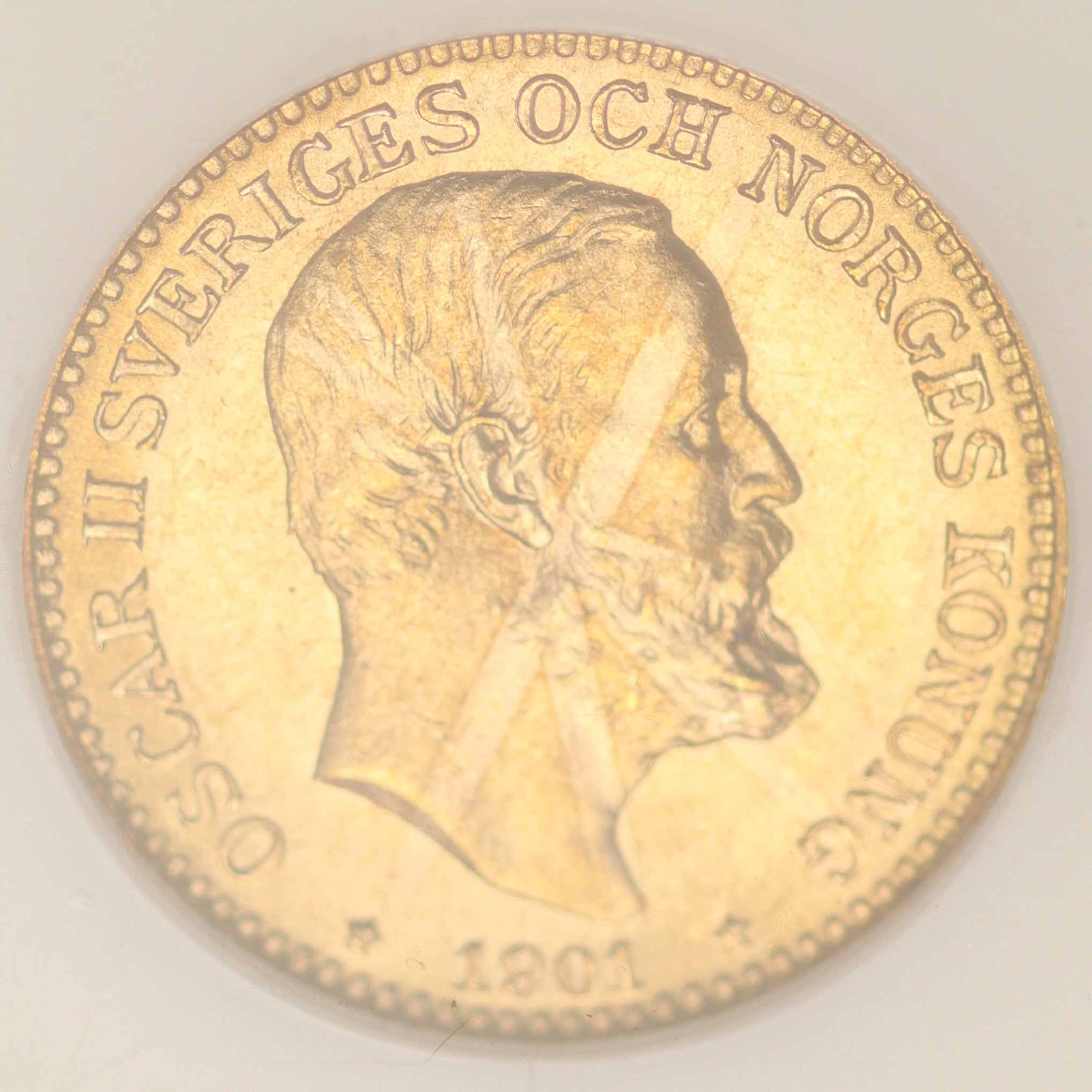 Schweden Oskar II. 10 Kronen 1901 schweden - Schweden Oskar II. 10 Kronen 1901