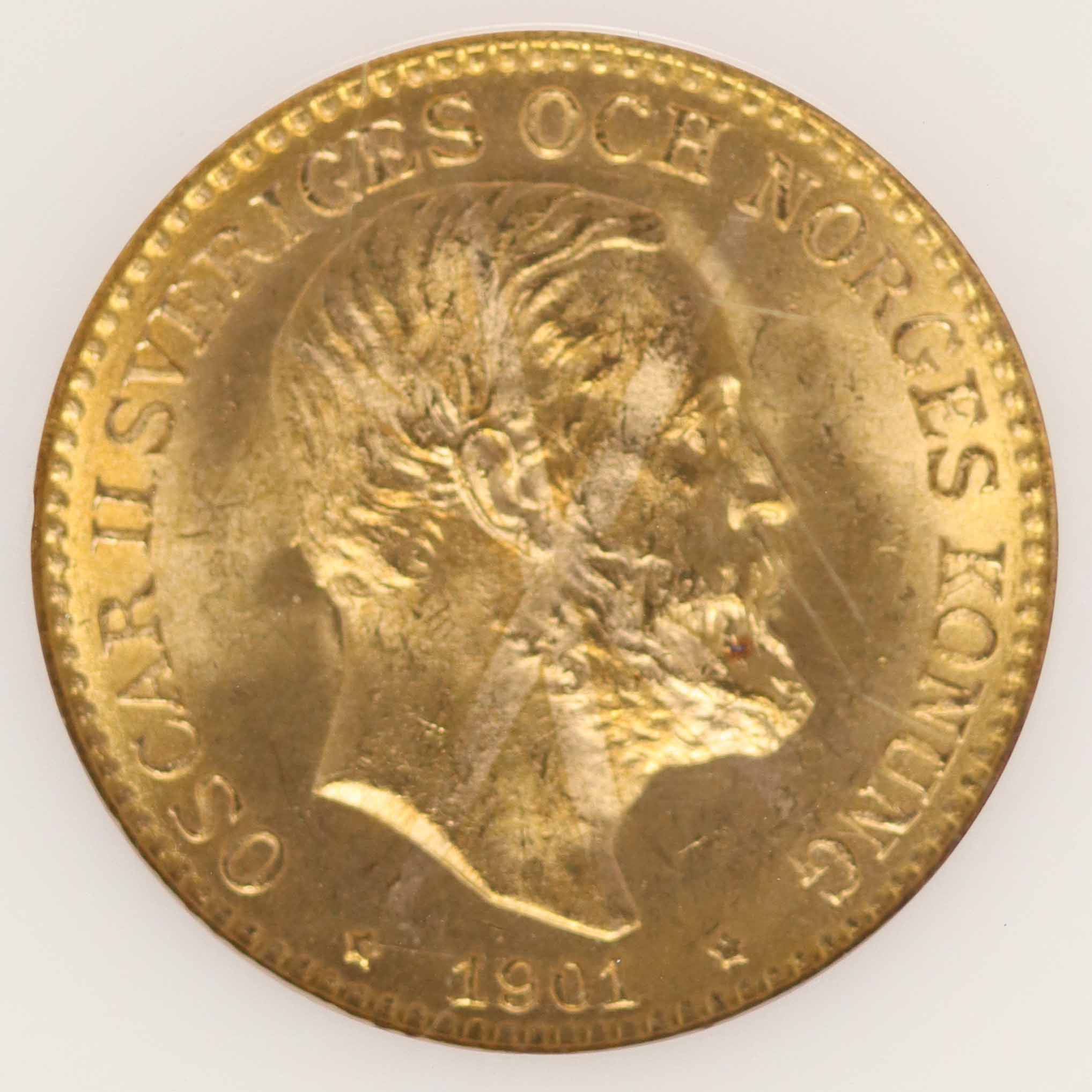 schweden - Schweden Oskar II. 10 Kronen 1901