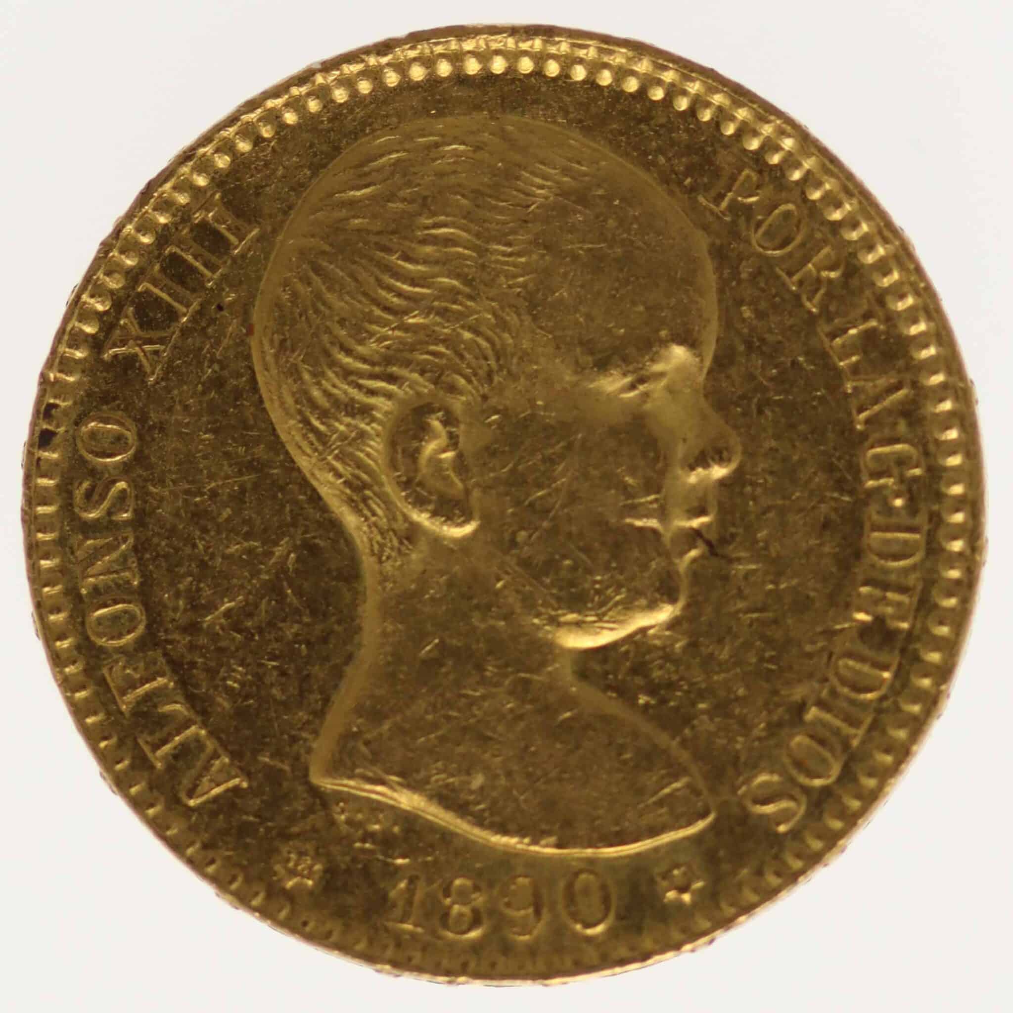 spanien - Spanien Alfonso XIII. 20 Pesetas 1890 / 18-90