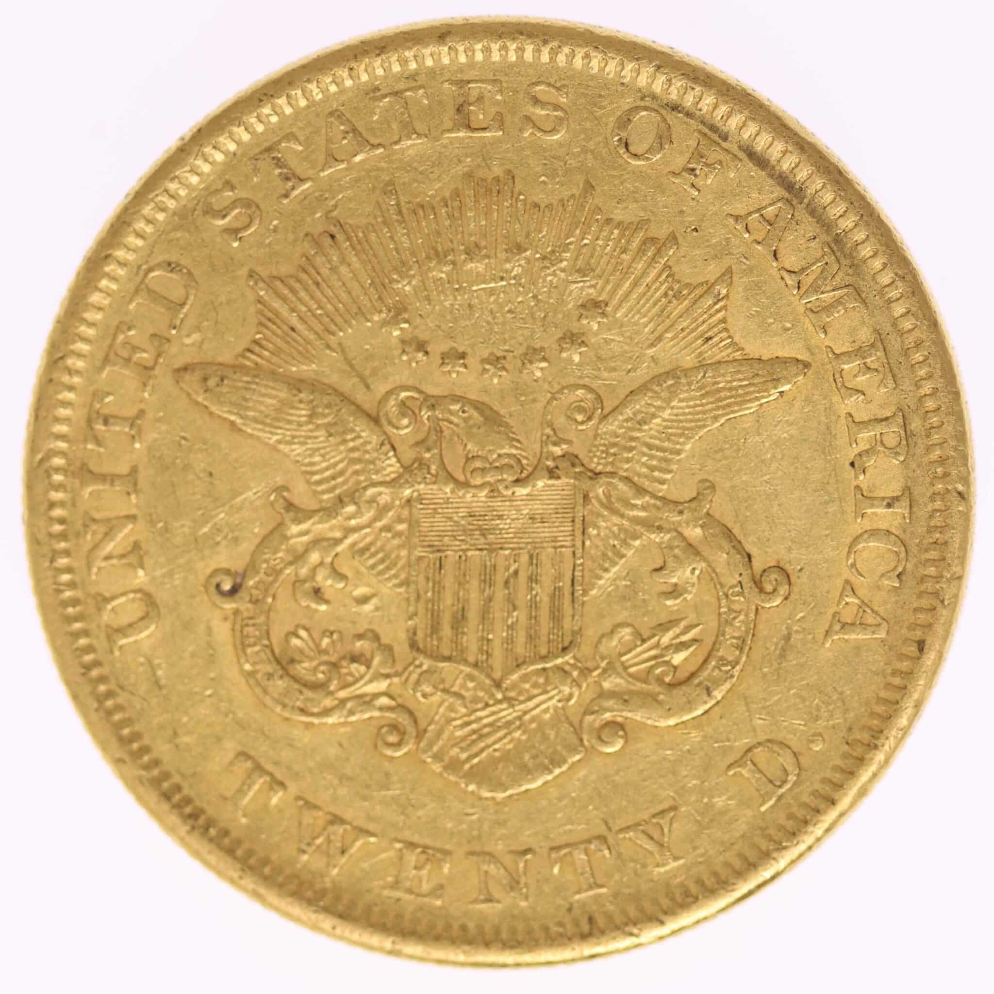 usa - USA 20 Dollars 1852 Liberty / Kopf