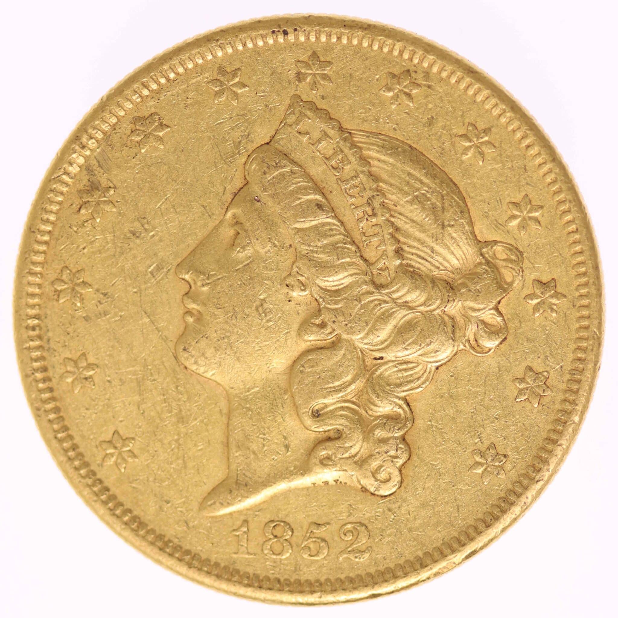 usa - USA 20 Dollars 1852 Liberty / Kopf