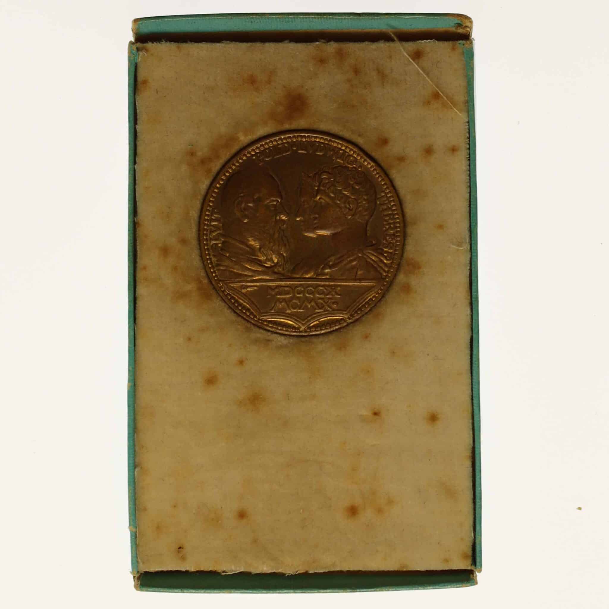 altdeutschland-deutsche-silbermuenzen - Bayern Luitpold Bronzemedaille 1910