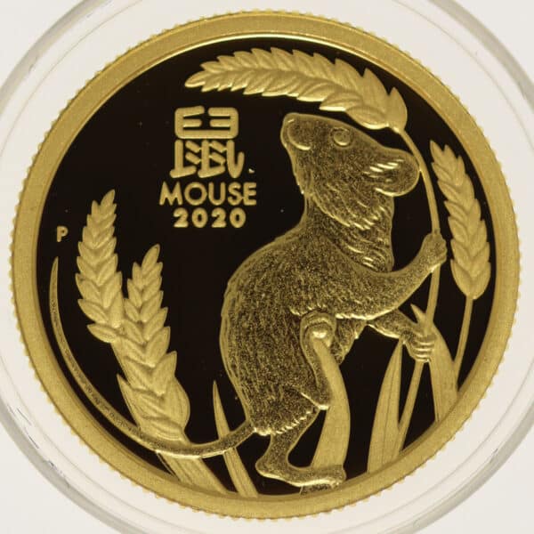 Australien Lunar Serie III Maus 15 Dollars 2020 1/10 Unze