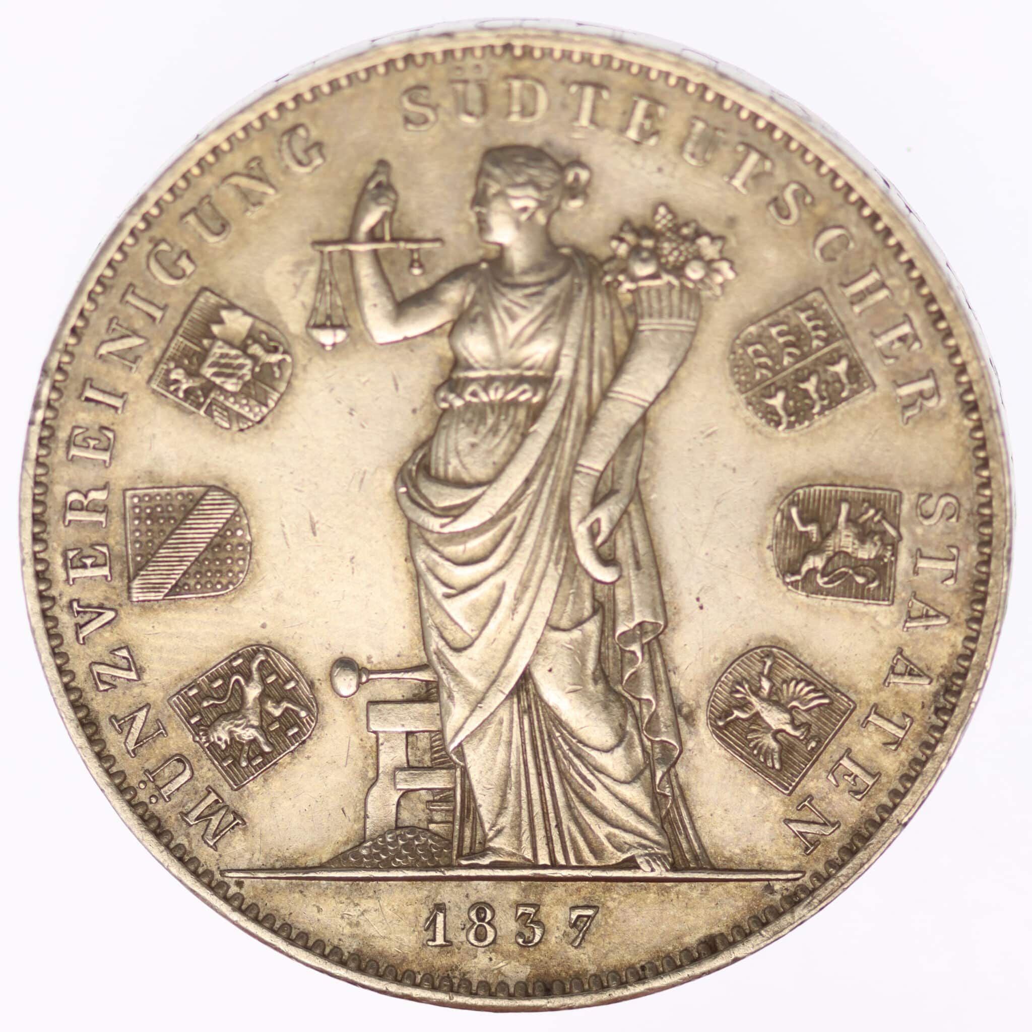 altdeutschland-deutsche-silbermuenzen - Bayern Ludwig I. Doppeltaler 1837