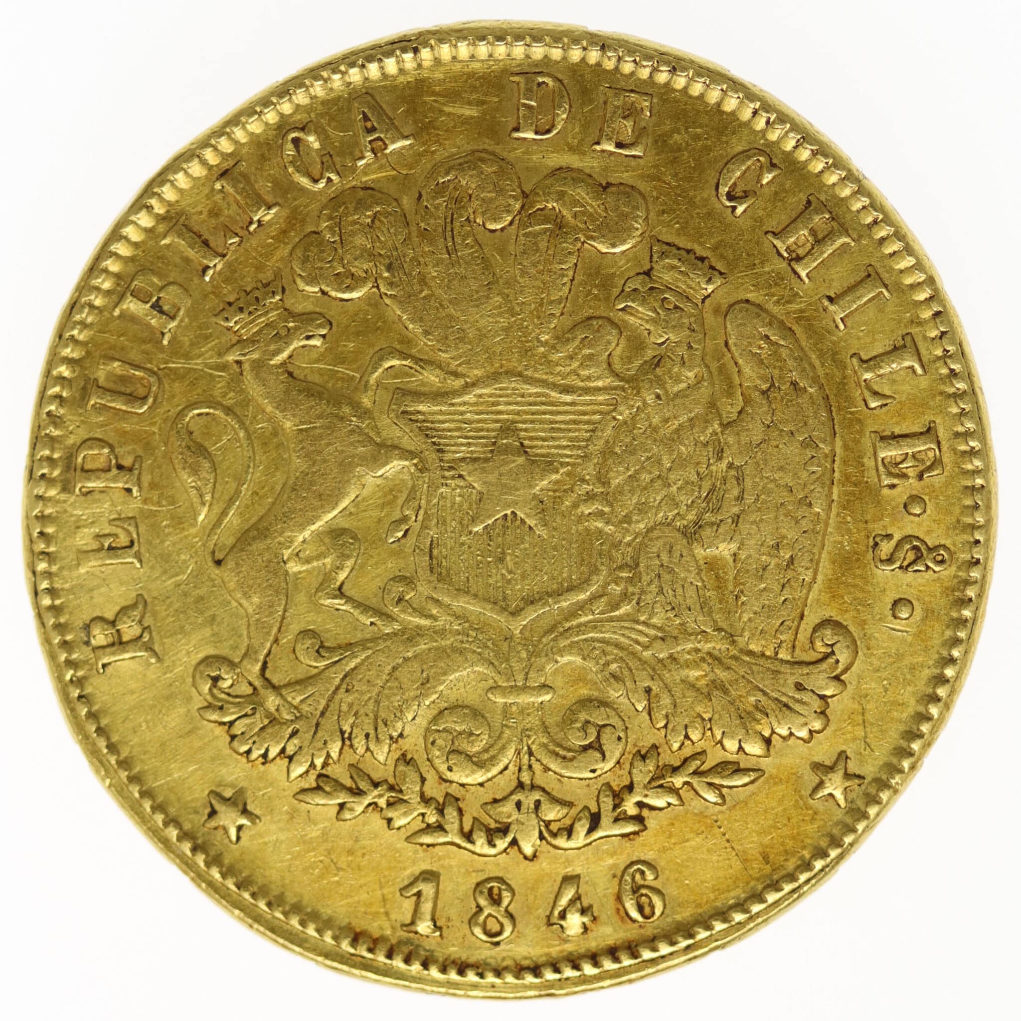 Chile 8 Escudos 1846 chile - Chile 8 Escudos 1846