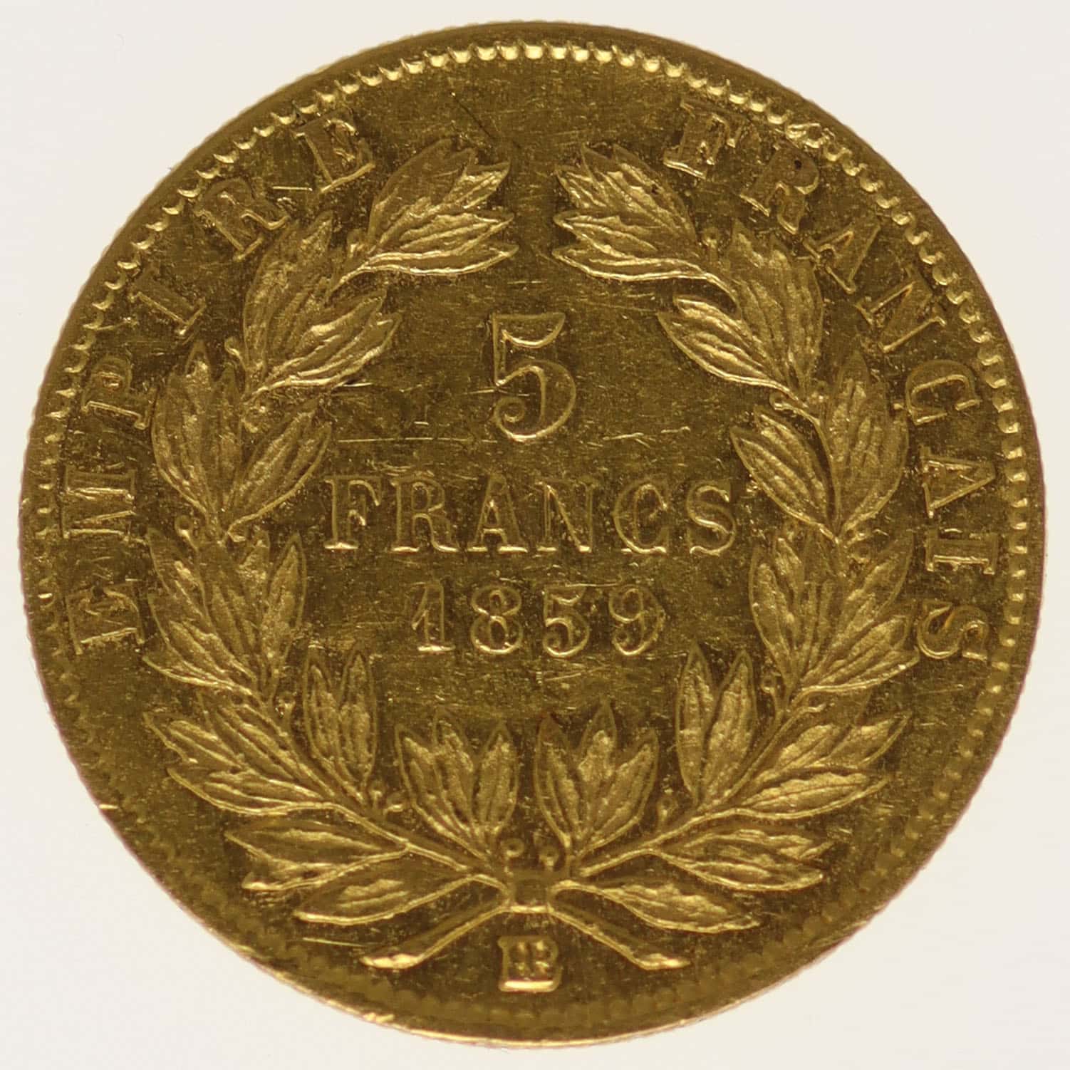 frankreich - Frankreich Napoleon III. 5 Francs 1859 BB