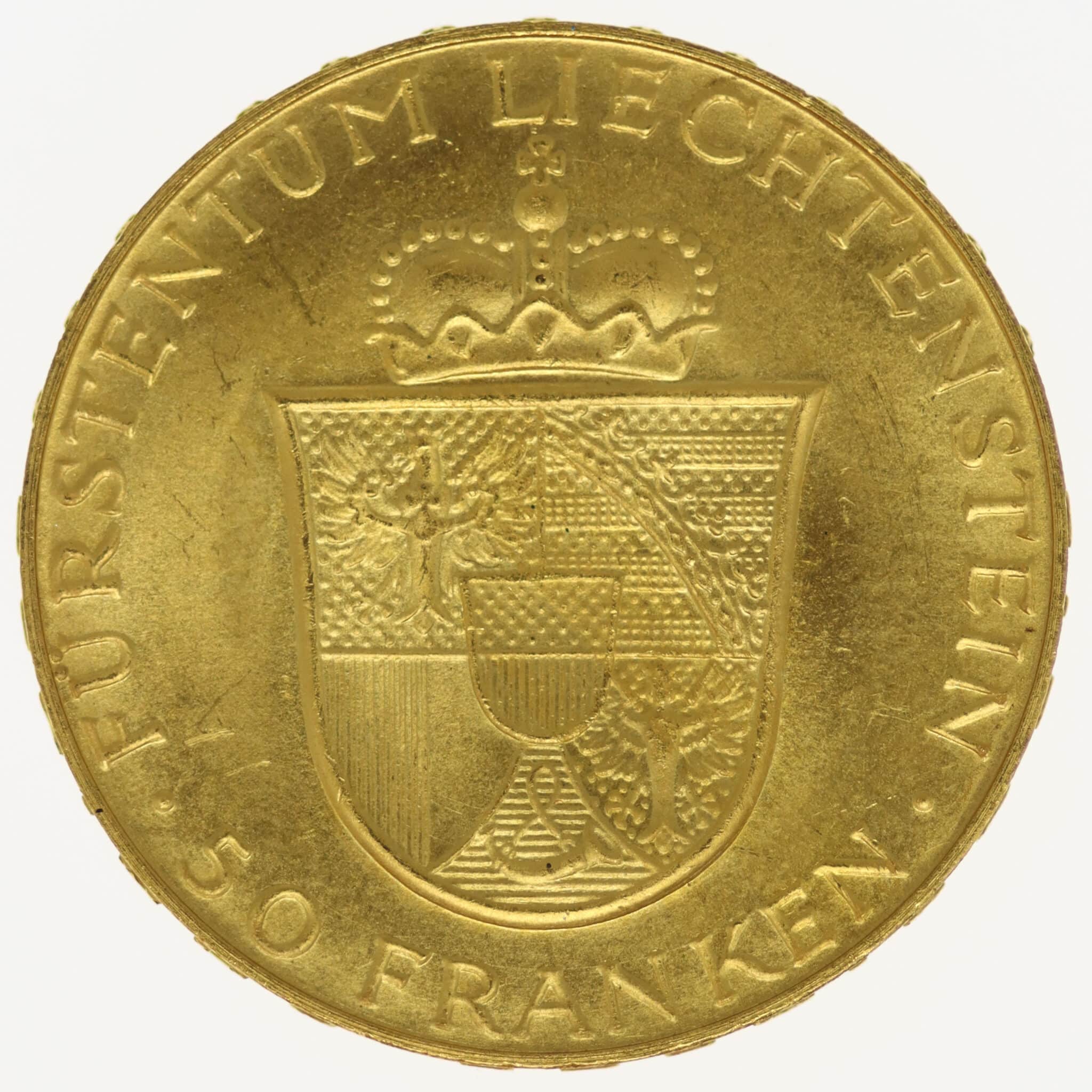 liechtenstein - Liechtenstein Franz Joseph II. 50 Franken 1956