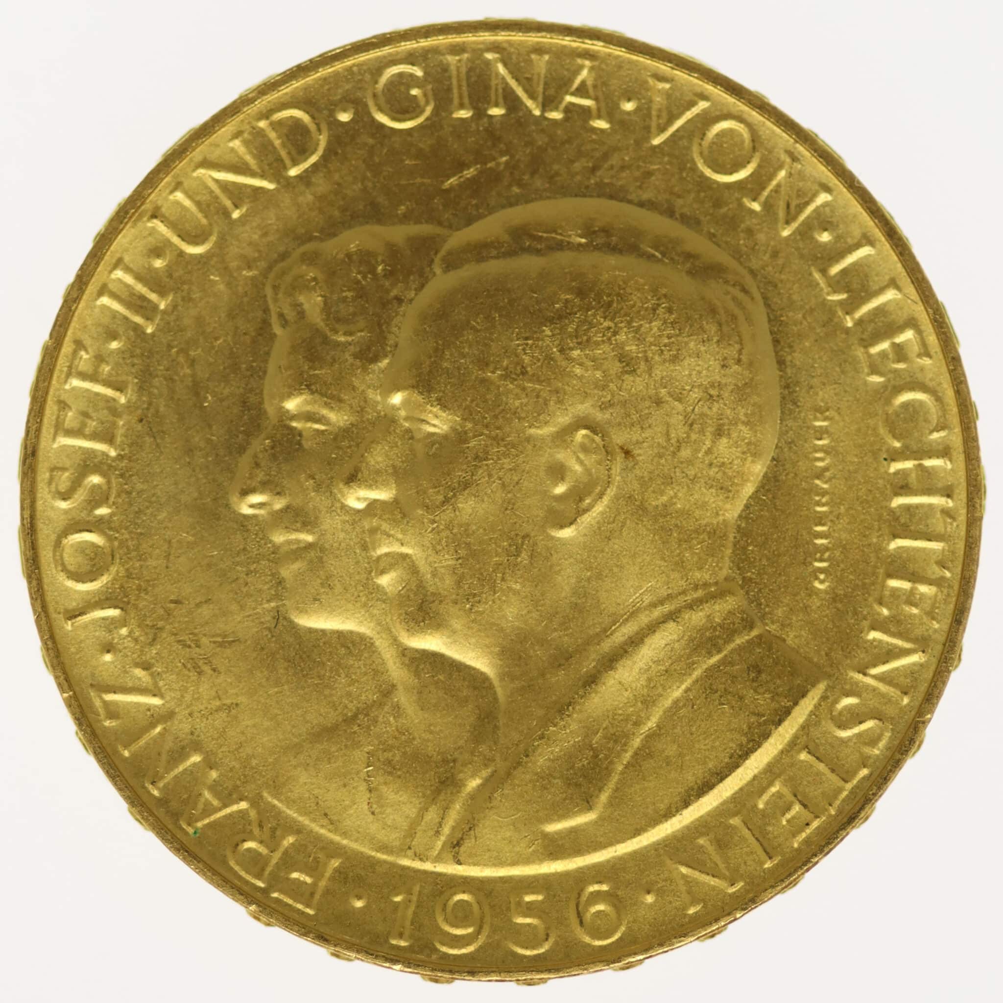 liechtenstein - Liechtenstein Franz Joseph II. 50 Franken 1956