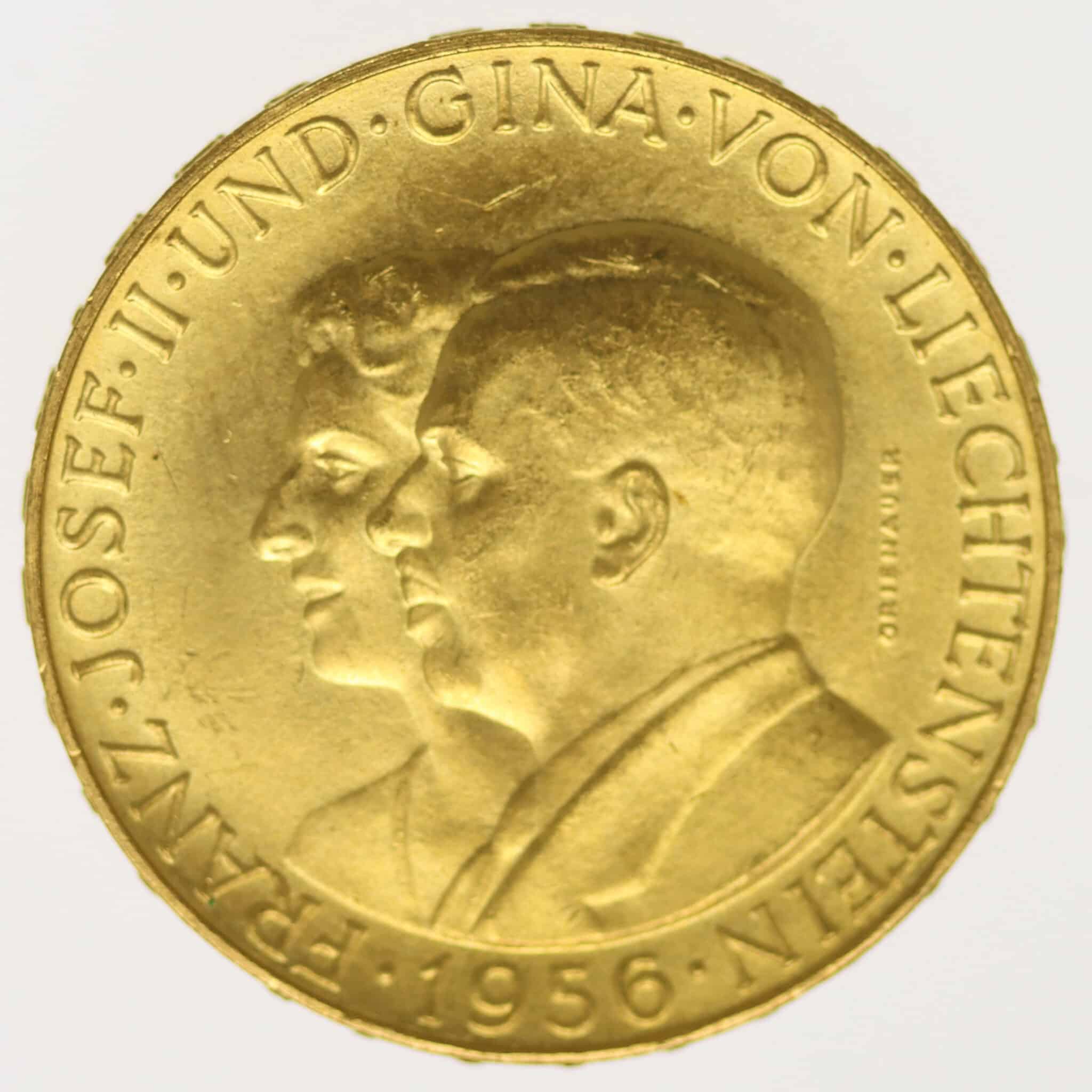 liechtenstein - Liechtenstein Franz Joseph II. 50 Franken 1956