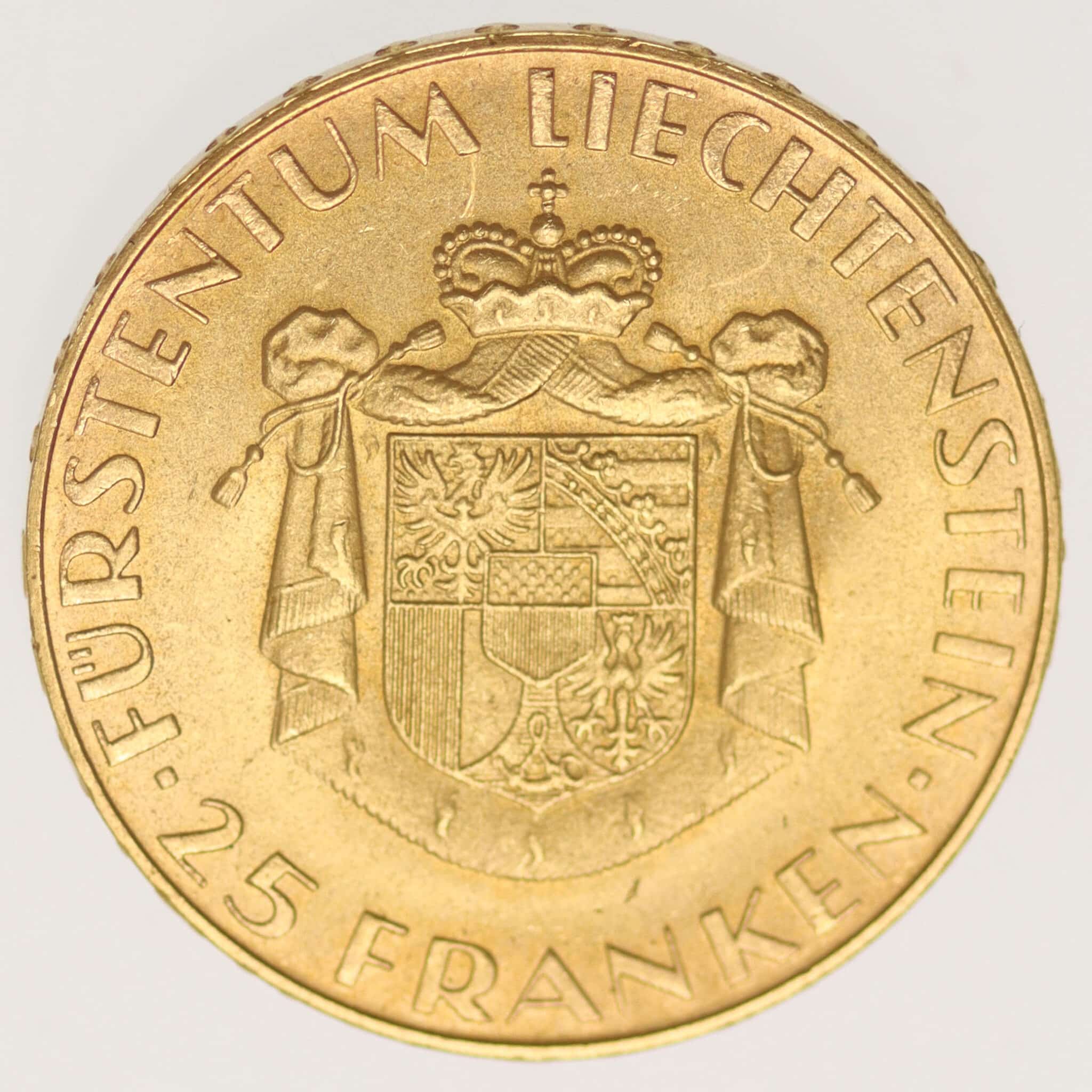 liechtenstein - Liechtenstein Franz Josef II. 25 Franken 1961