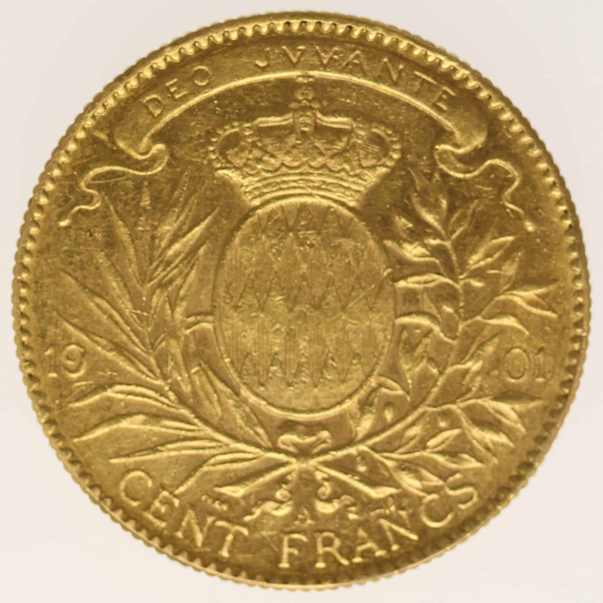 monaco - Monaco Albert I. 100 Francs 1901