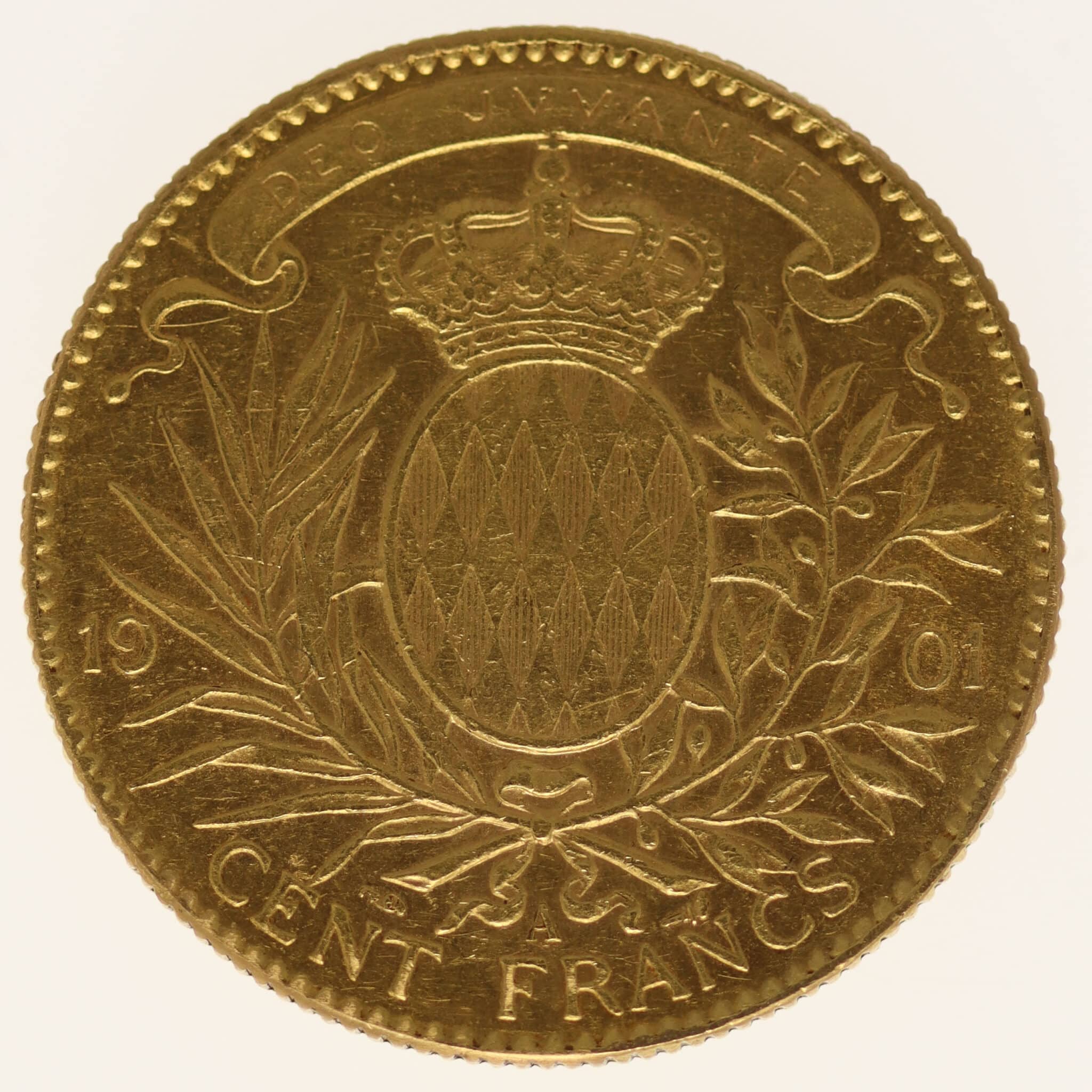 monaco - Monaco Albert I. 100 Francs 1901