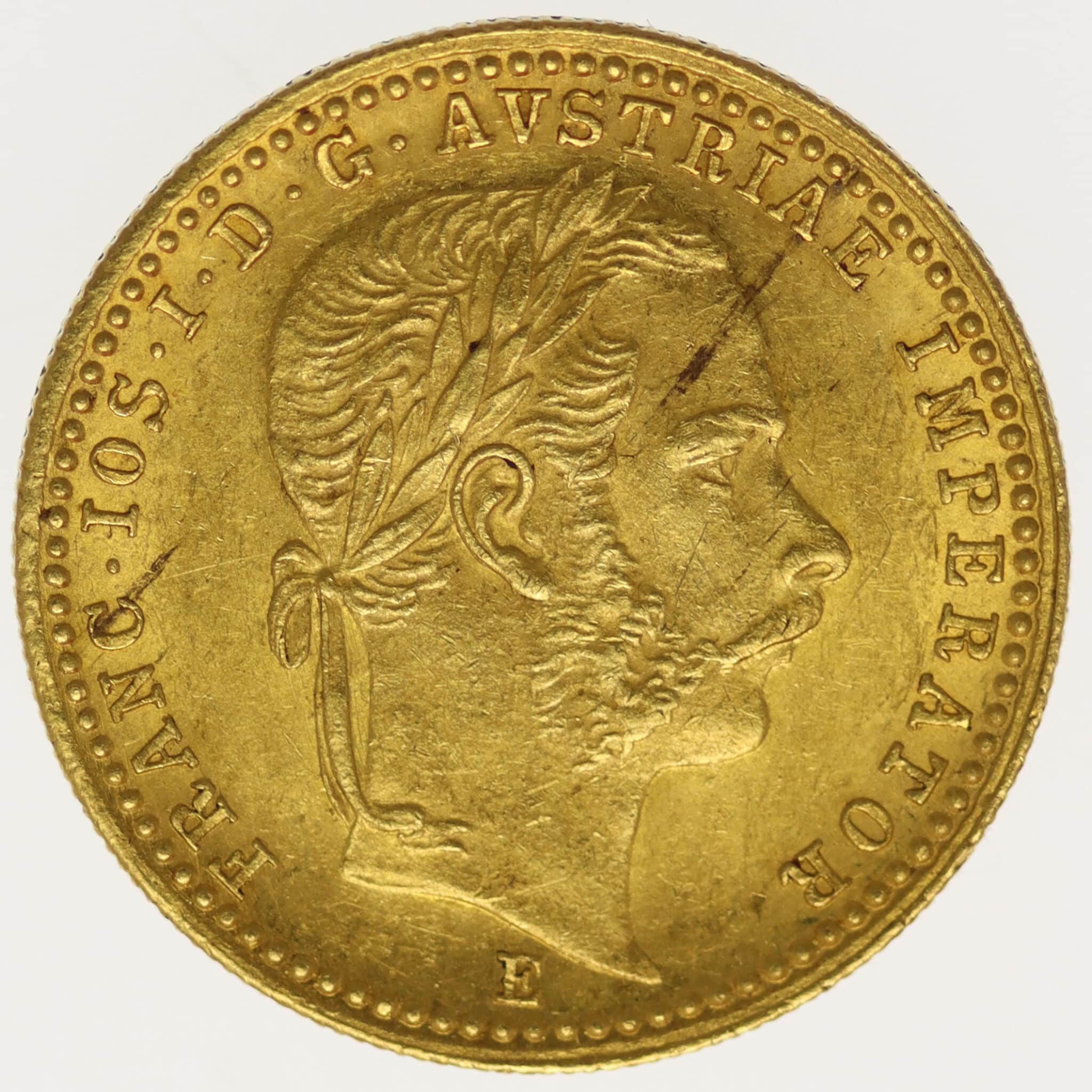 oesterreich - Österreich Franz Joseph I. Dukat 1866 E