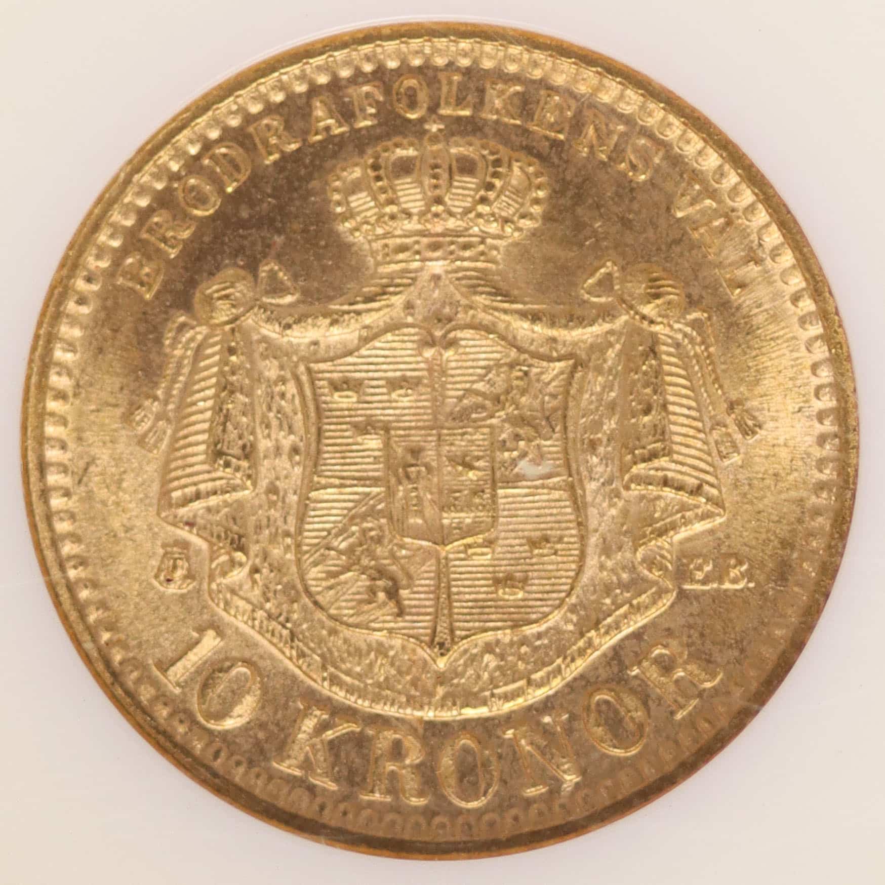 Schweden Oskar II. 10 Kronen 1901 schweden - Schweden Oskar II. 10 Kronen 1901
